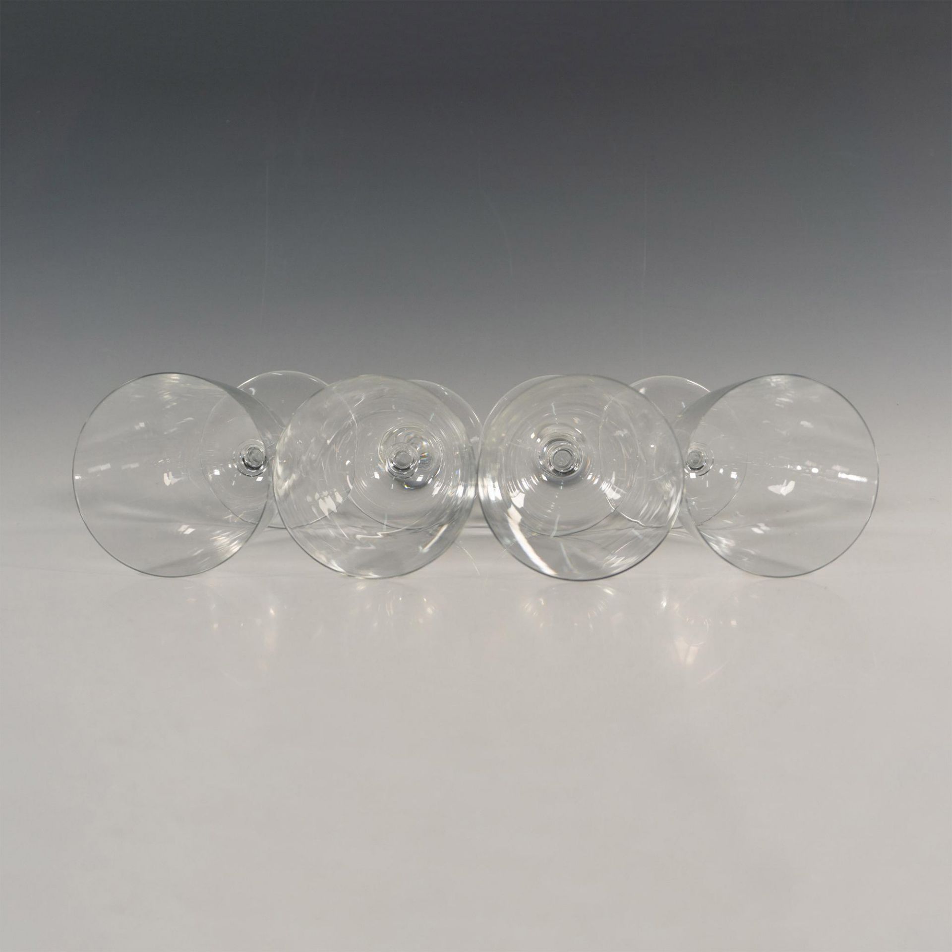 4pc Baccarat Crystal Water Goblet Glasses - Image 2 of 3