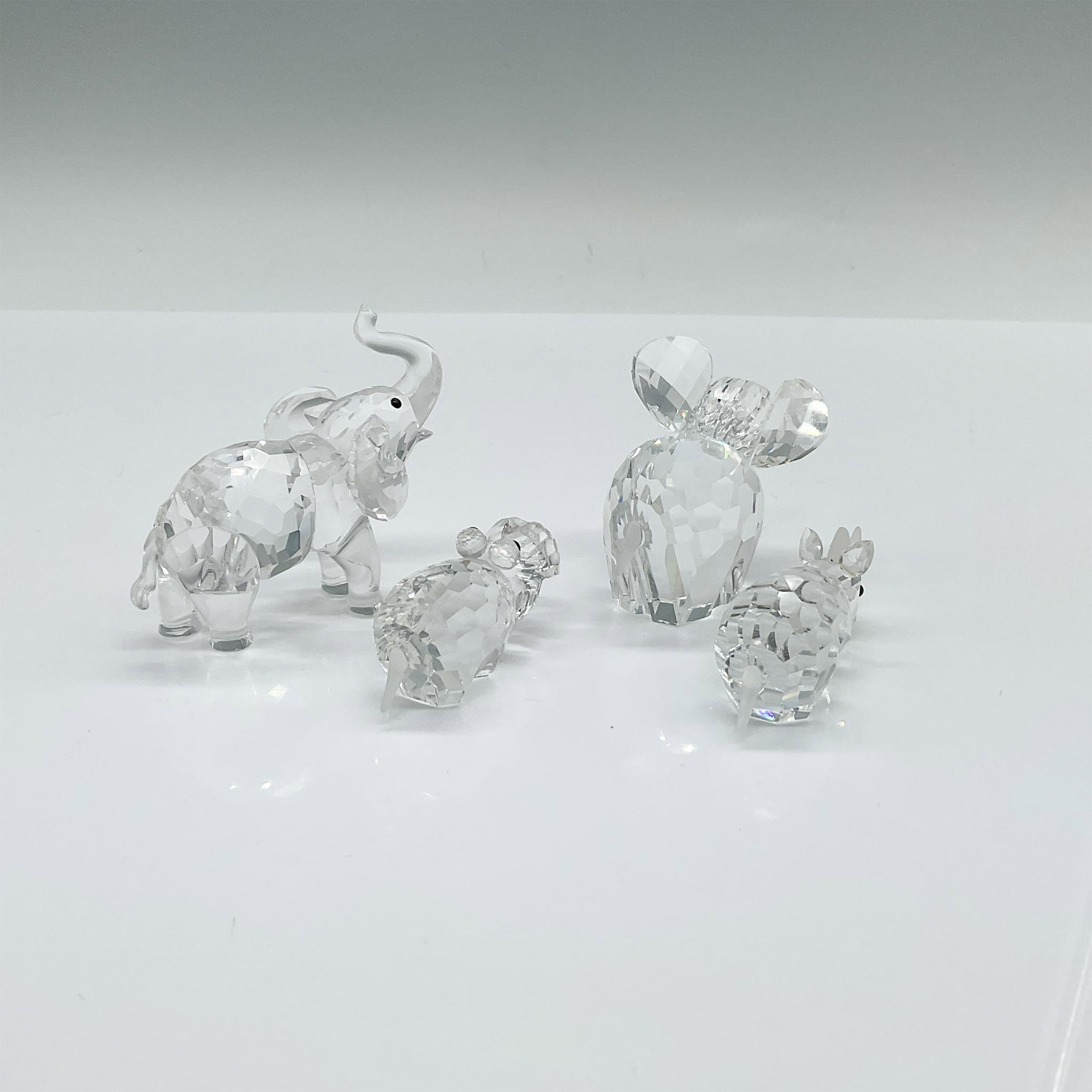 4pc Swarovski Crystal African Animal Figurines - Image 2 of 3