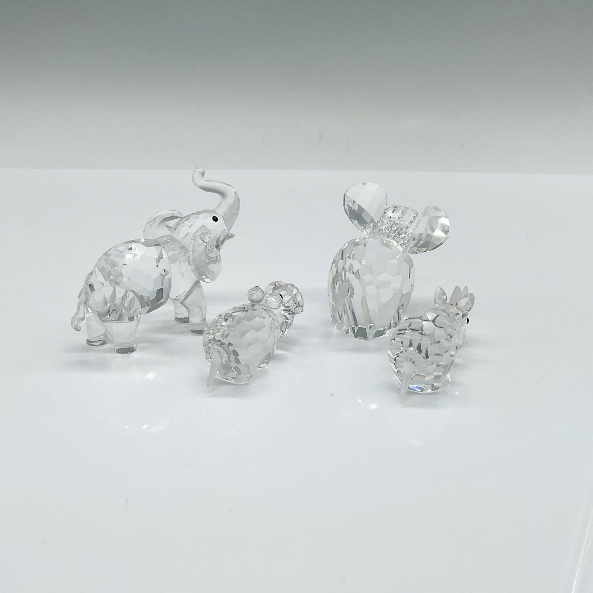 4pc Swarovski Crystal African Animal Figurines - Bild 2 aus 3