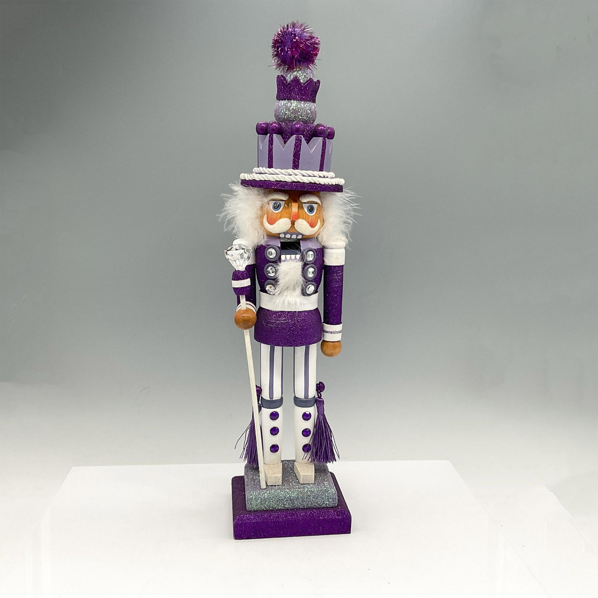 Steinbach Nutcracker Doll, Purple-Silver Band Leader - Bild 4 aus 5
