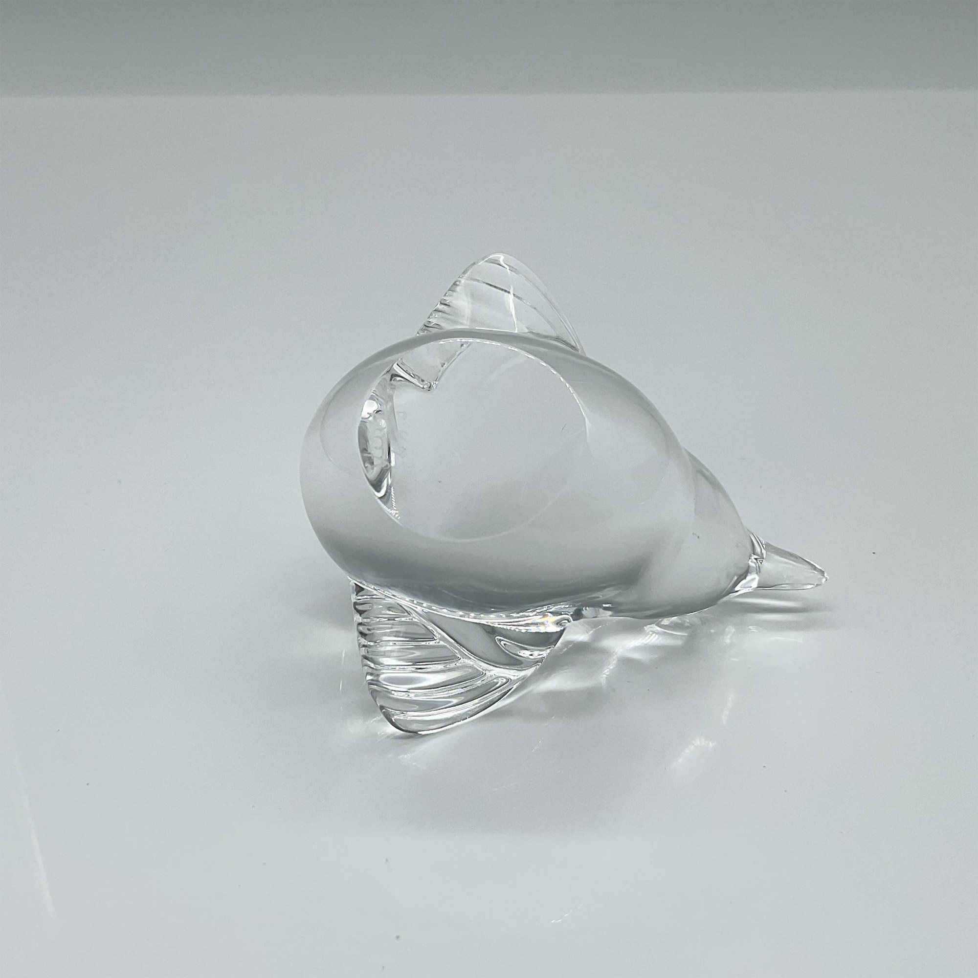 Steuben Glass Crystal Paperweight, Wren Bird - Image 3 of 3