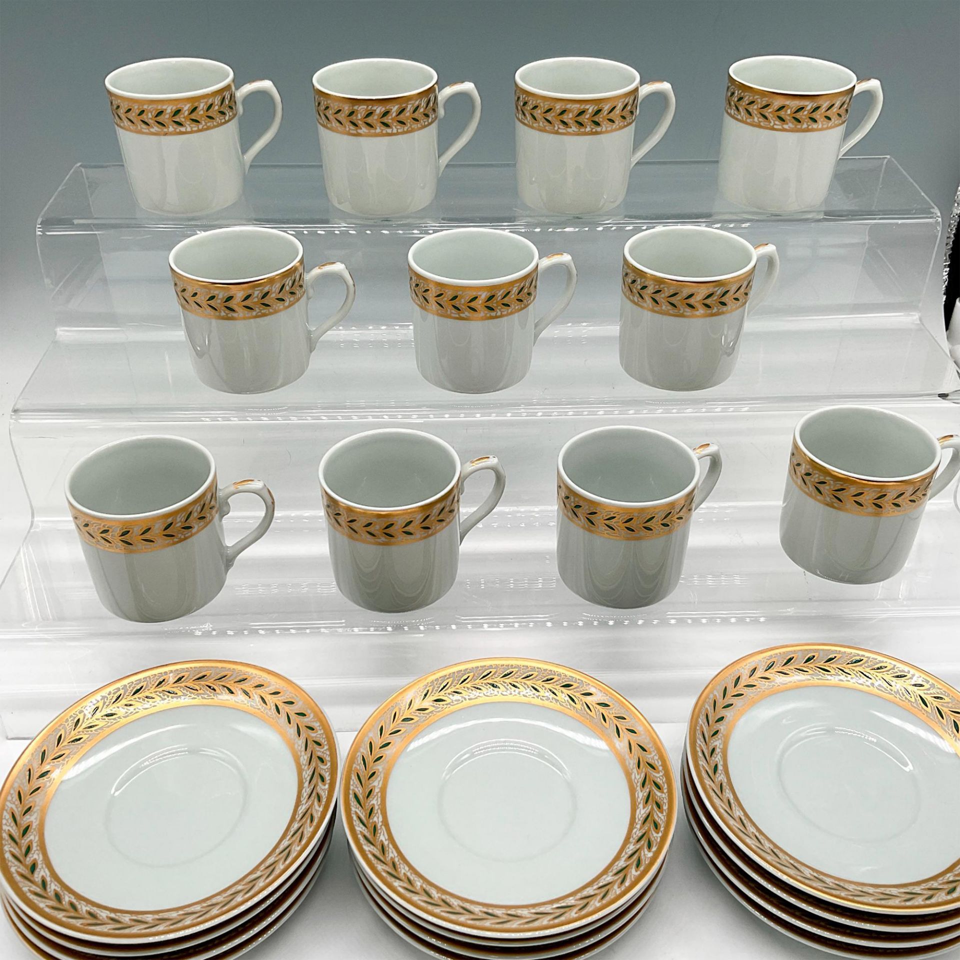 23pc Mottahedeh Winterthur Demitasse Cups + Saucers - Bild 2 aus 9