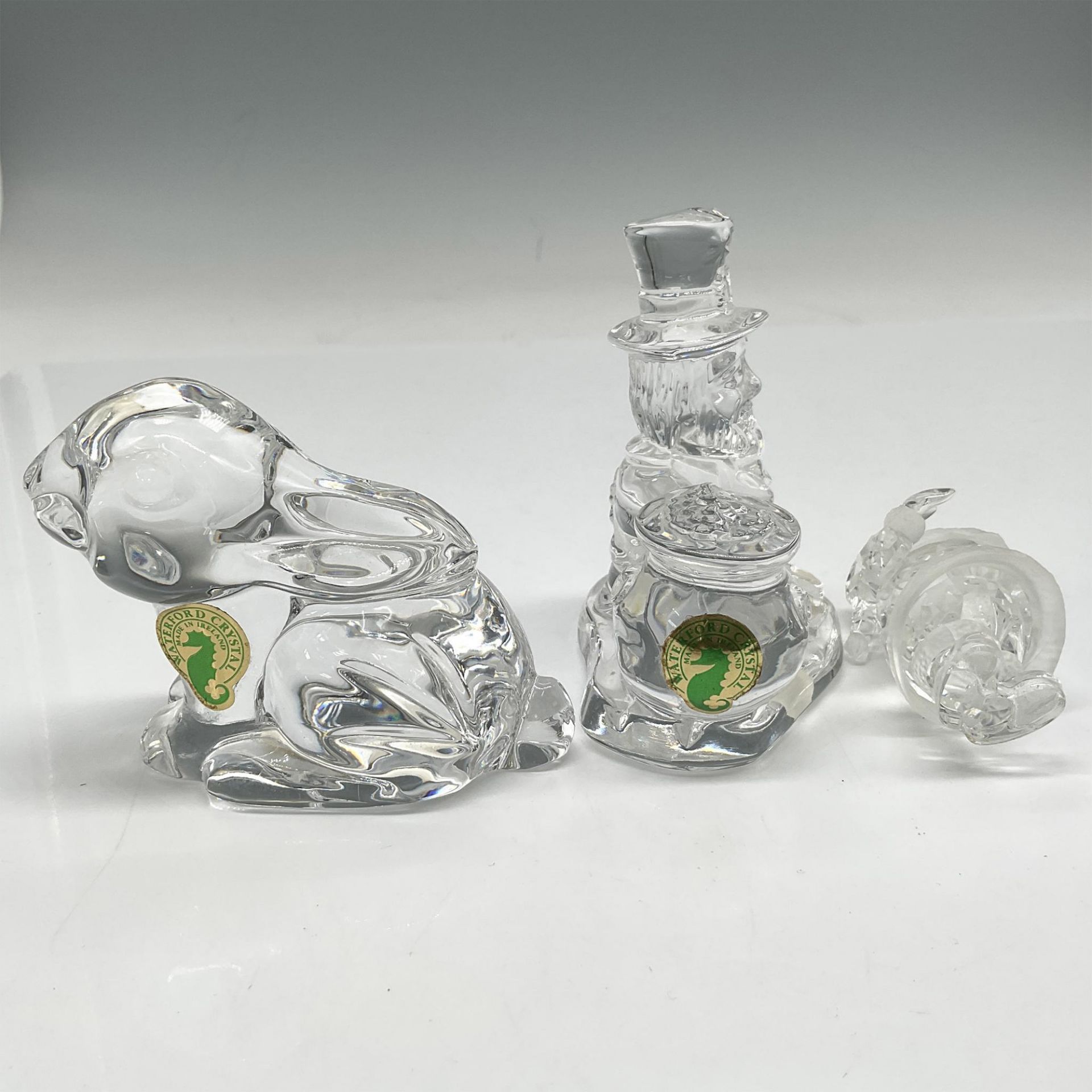 3pc Waterford & Swarovski Crystal Figurines - Image 3 of 3