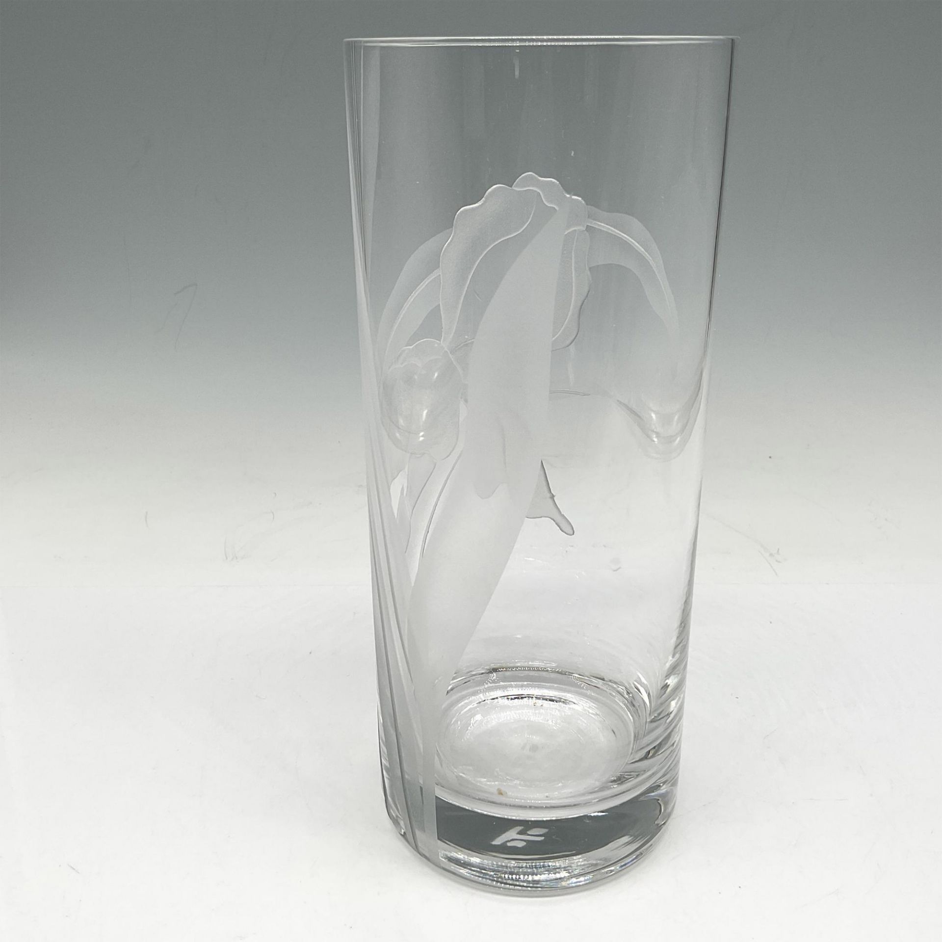 Dorothy Thorpe Mid Century Modern Crystal Vase, Iris - Bild 2 aus 4