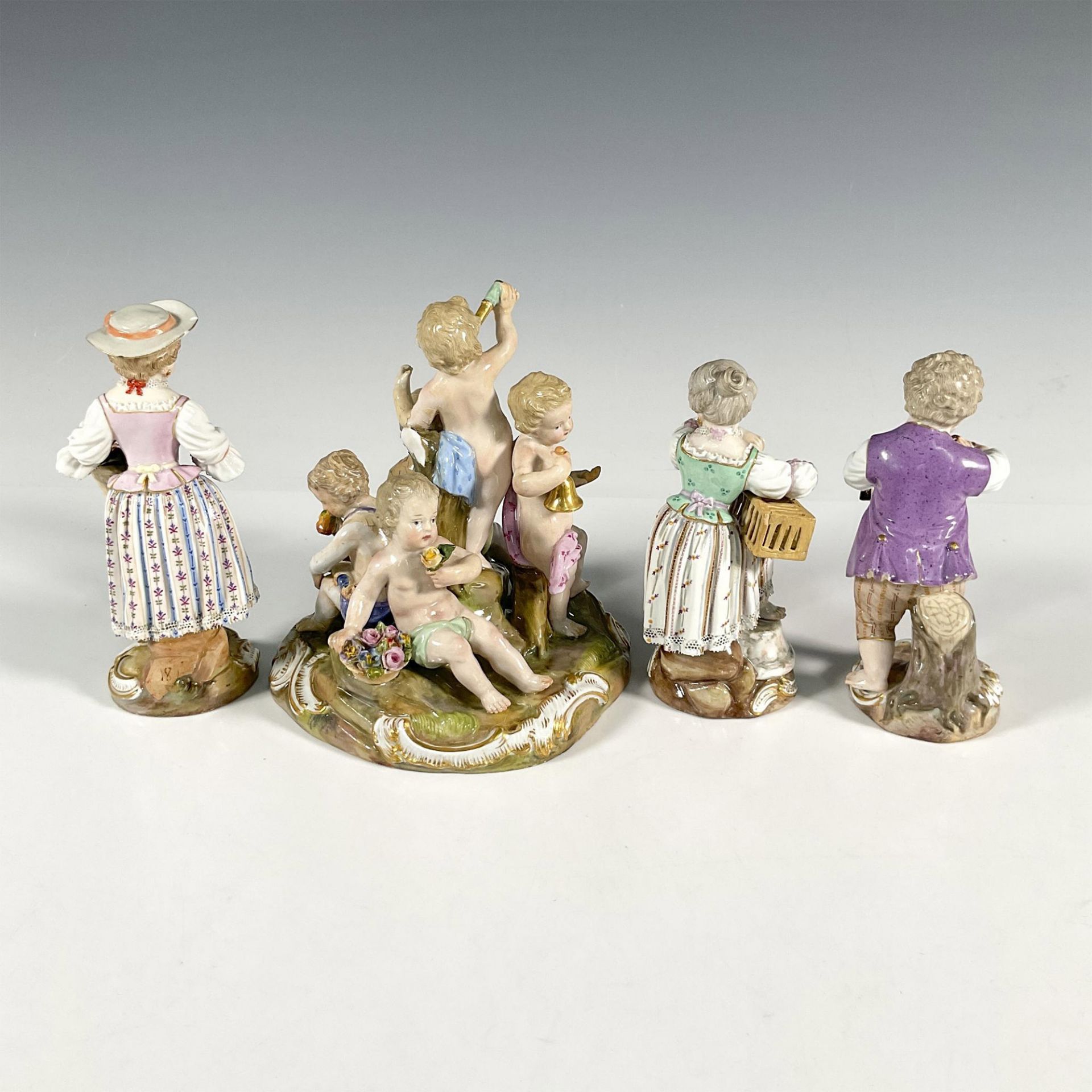 4pc Meissen Porcelain Children Figurines - Bild 2 aus 3
