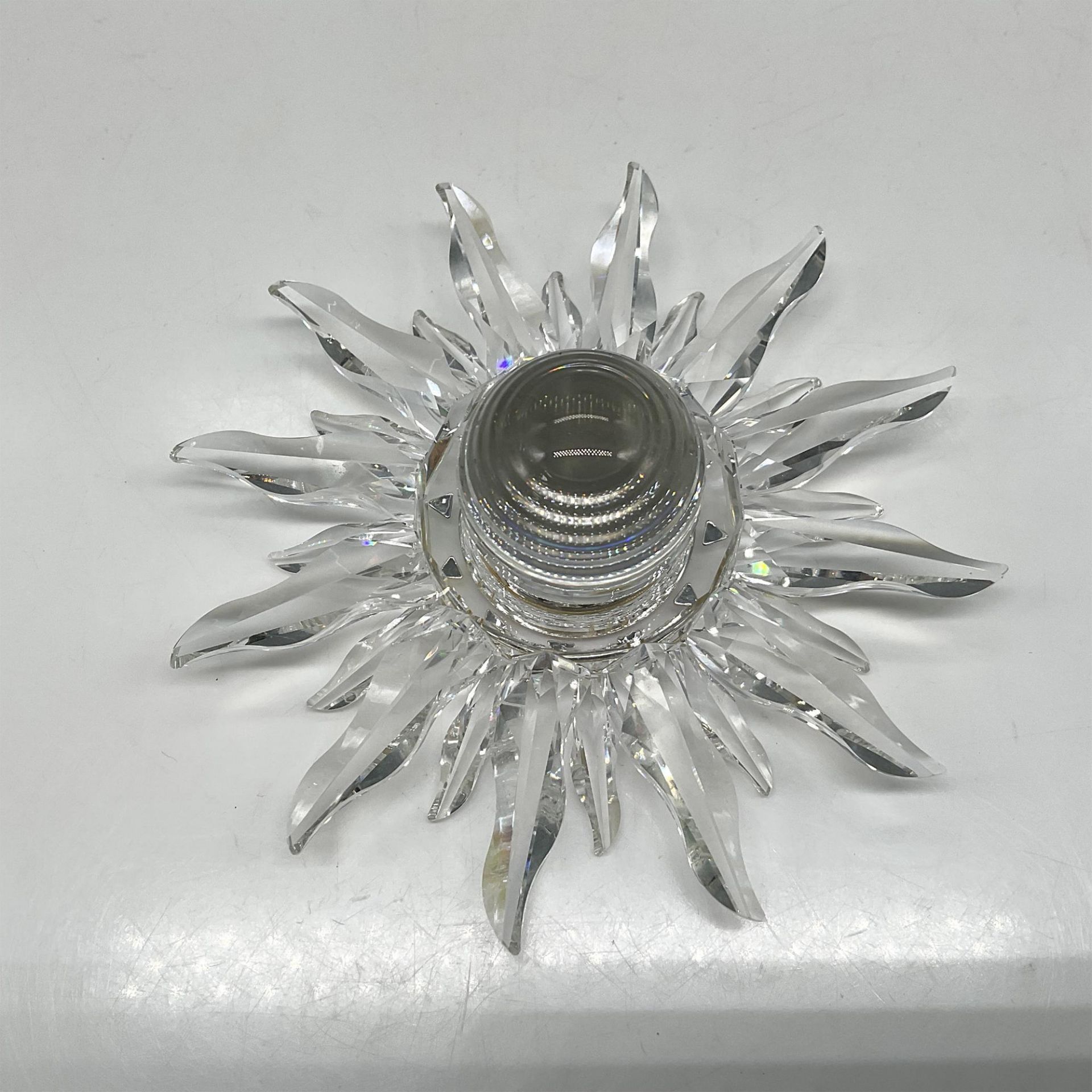 Swarovski Silver Crystal Solaris Table Clock - Bild 3 aus 4