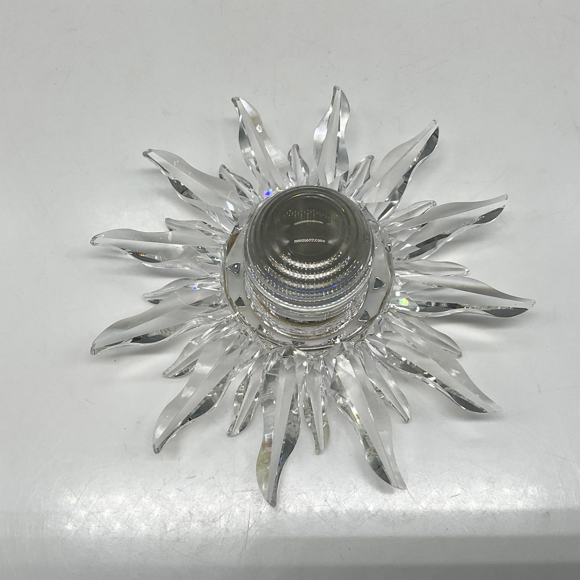 Swarovski Silver Crystal Solaris Table Clock - Image 3 of 4