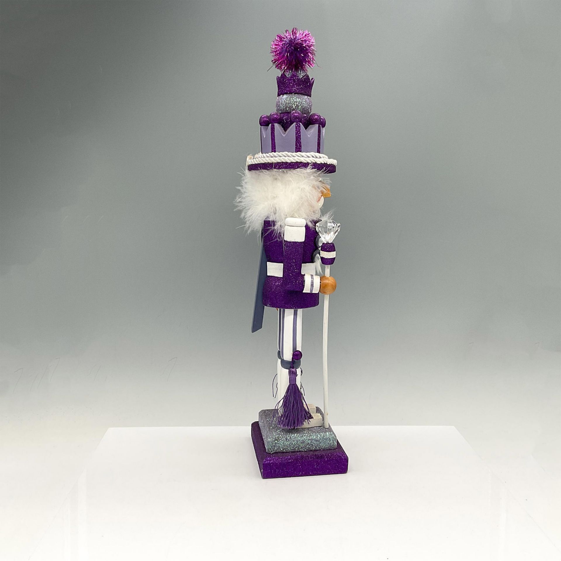 Steinbach Nutcracker Doll, Purple-Silver Band Leader - Image 2 of 5