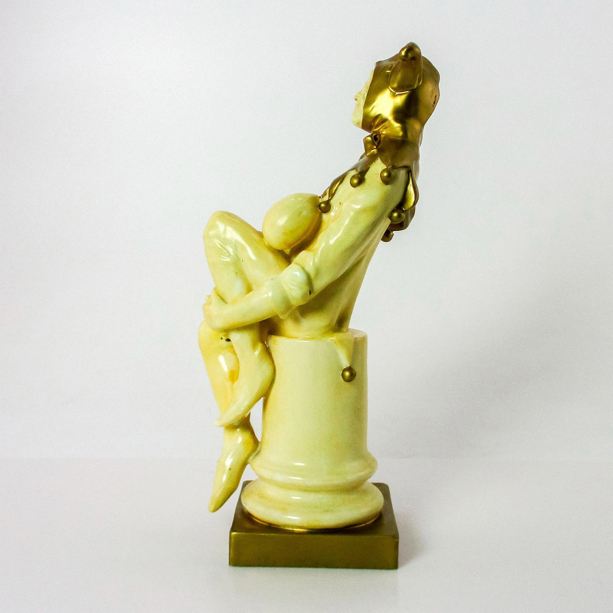 Royal Doulton Vellum Glaze Figurine Jester - Image 4 of 6