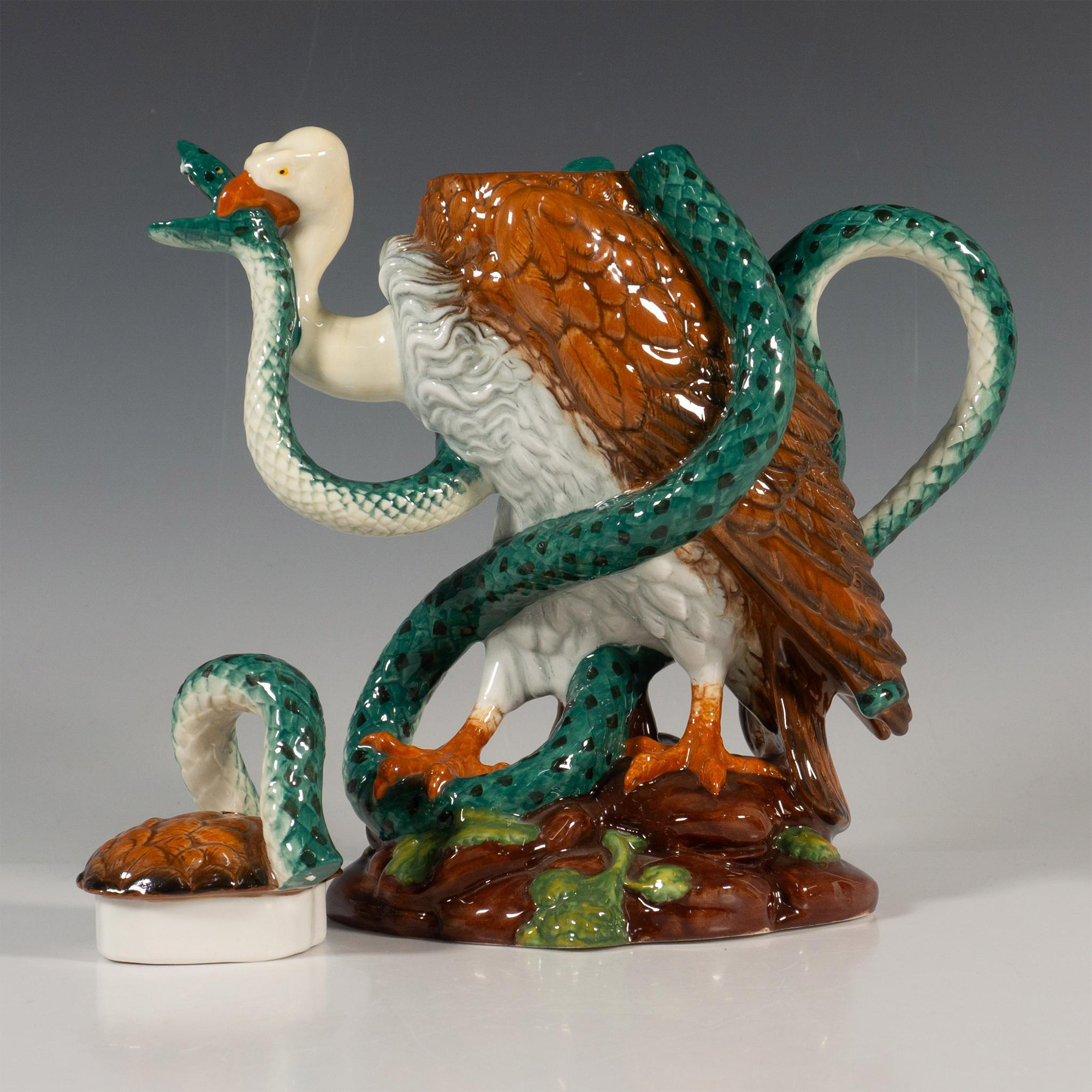 Minton Archive Limited Edition Vulture & Python Teapot - Image 2 of 6