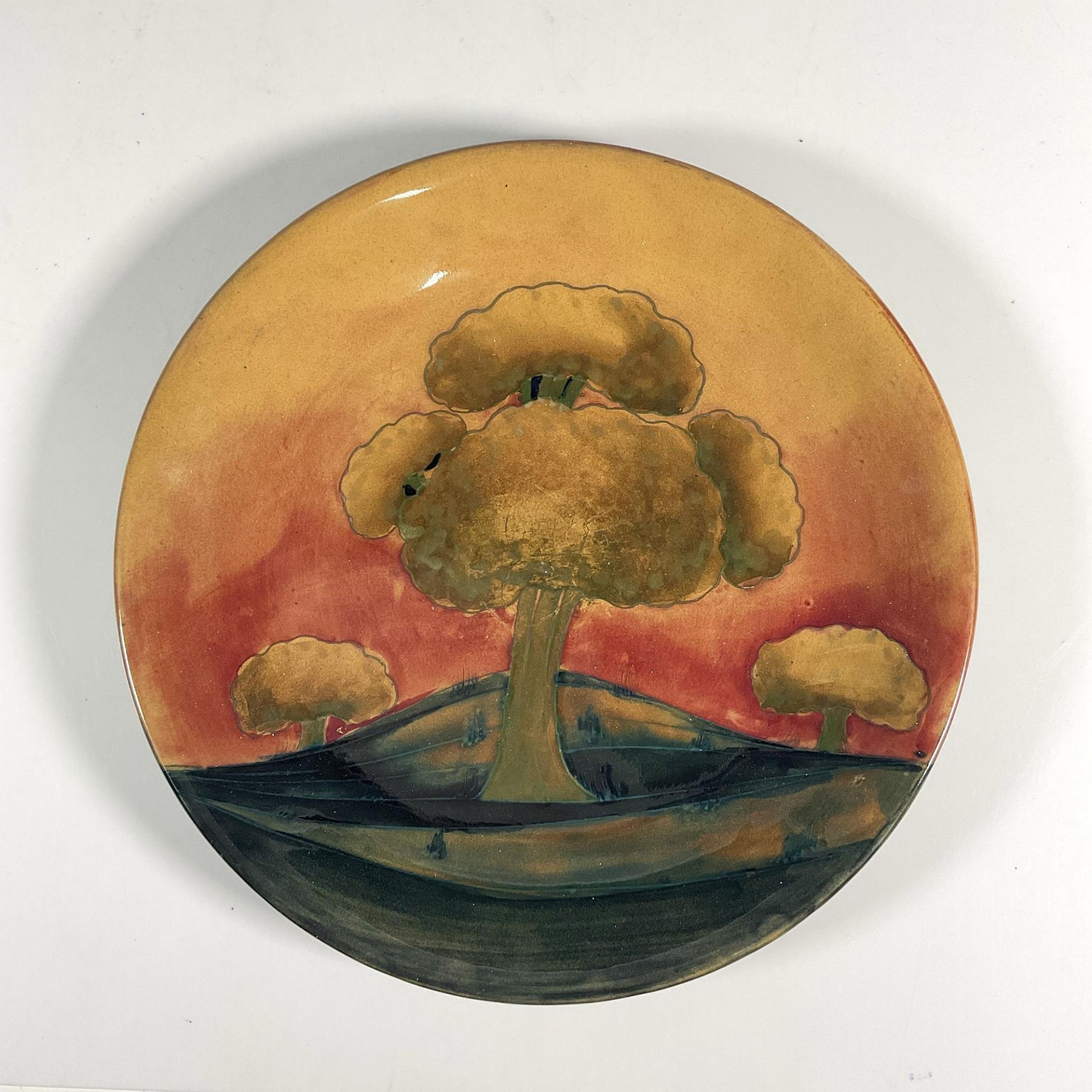 William Moorcroft Pottery Eventide Plate - Bild 2 aus 3