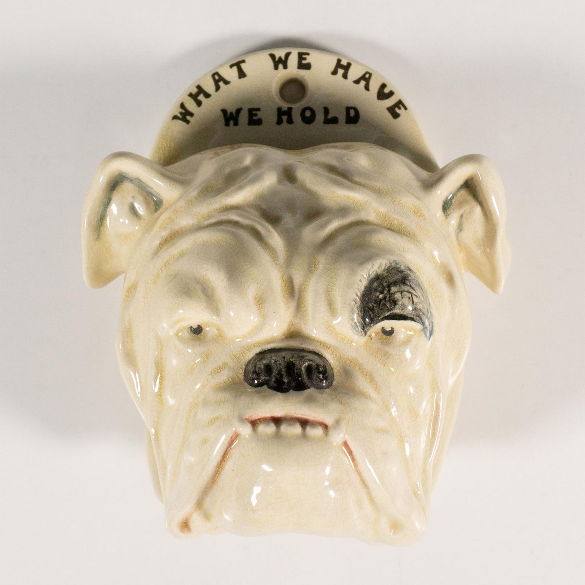 Rare Royal Doulton Porcelain Wall Pocket, Bulldog - Bild 5 aus 5