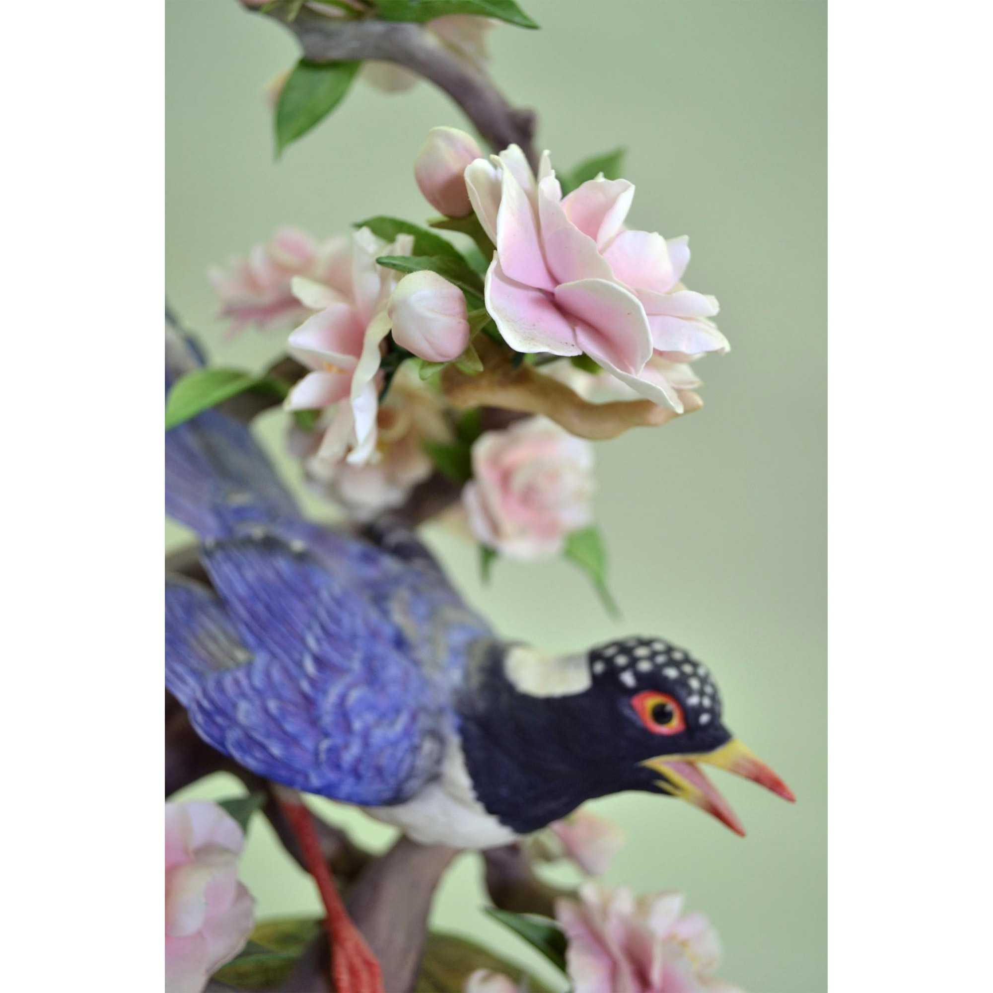Boehm Porcelain Red-Billed Blue Magpie Bird Sculpture - Image 2 of 10