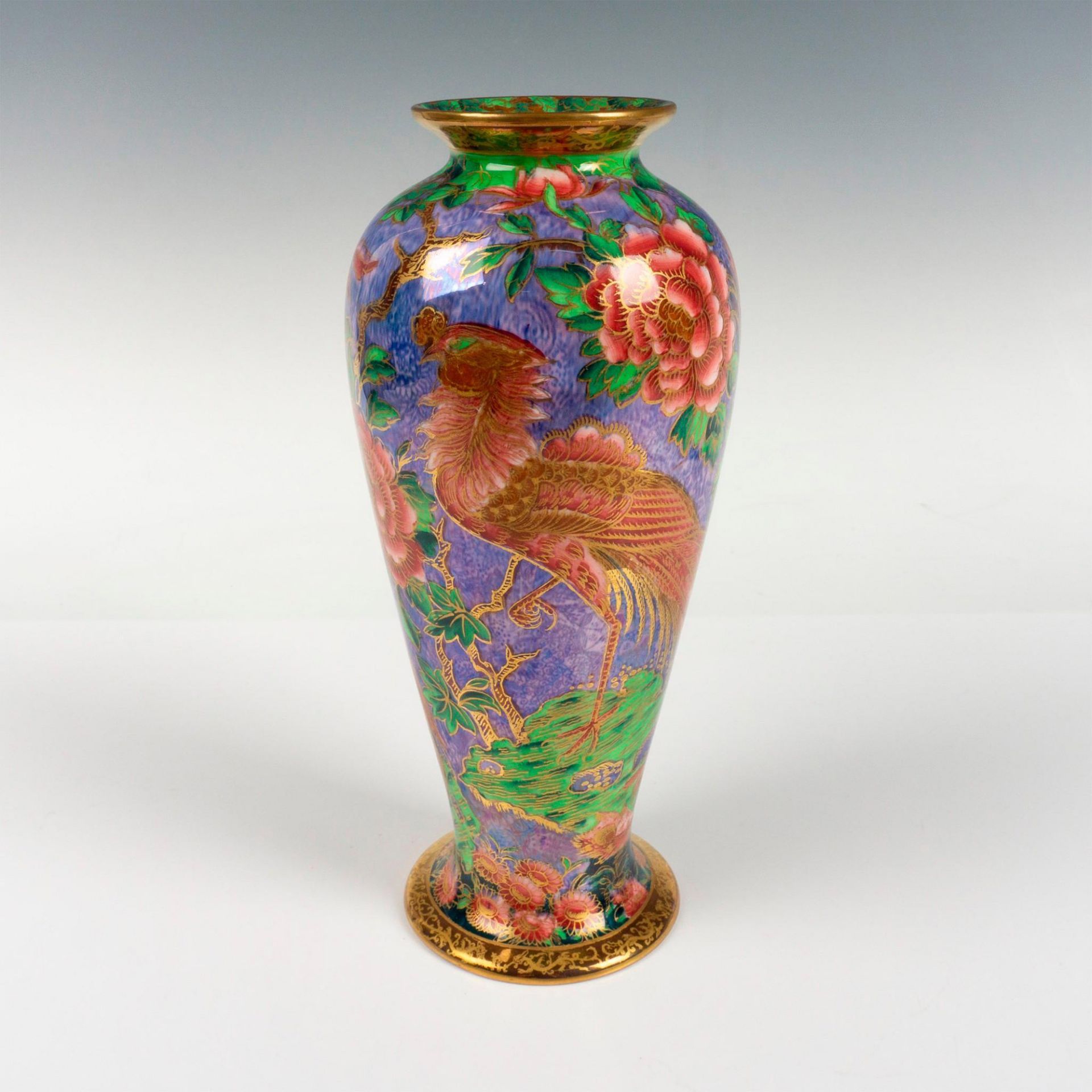 Wedgwood Fairyland Lustre Argus Pheasant Vase - Bild 3 aus 6