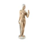 Rosenthal G. Schliepstein Figurine, Female Nude With Towel