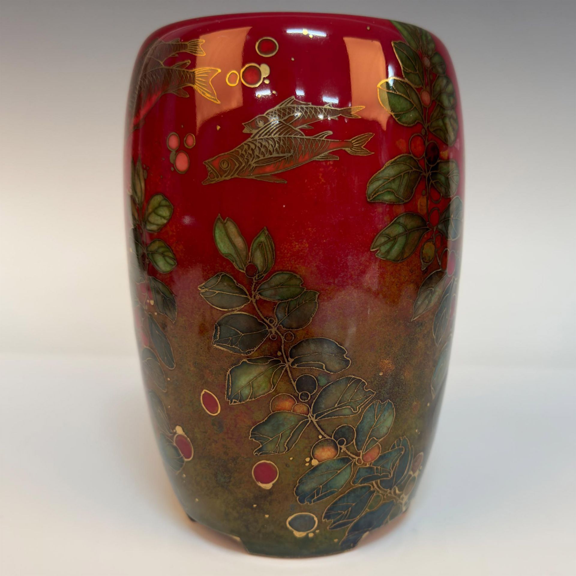 Royal Doulton Harry Nixon Flambe Vase - Bild 4 aus 5