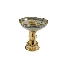 Doulton & Rix Marqueterie Pottery Compote