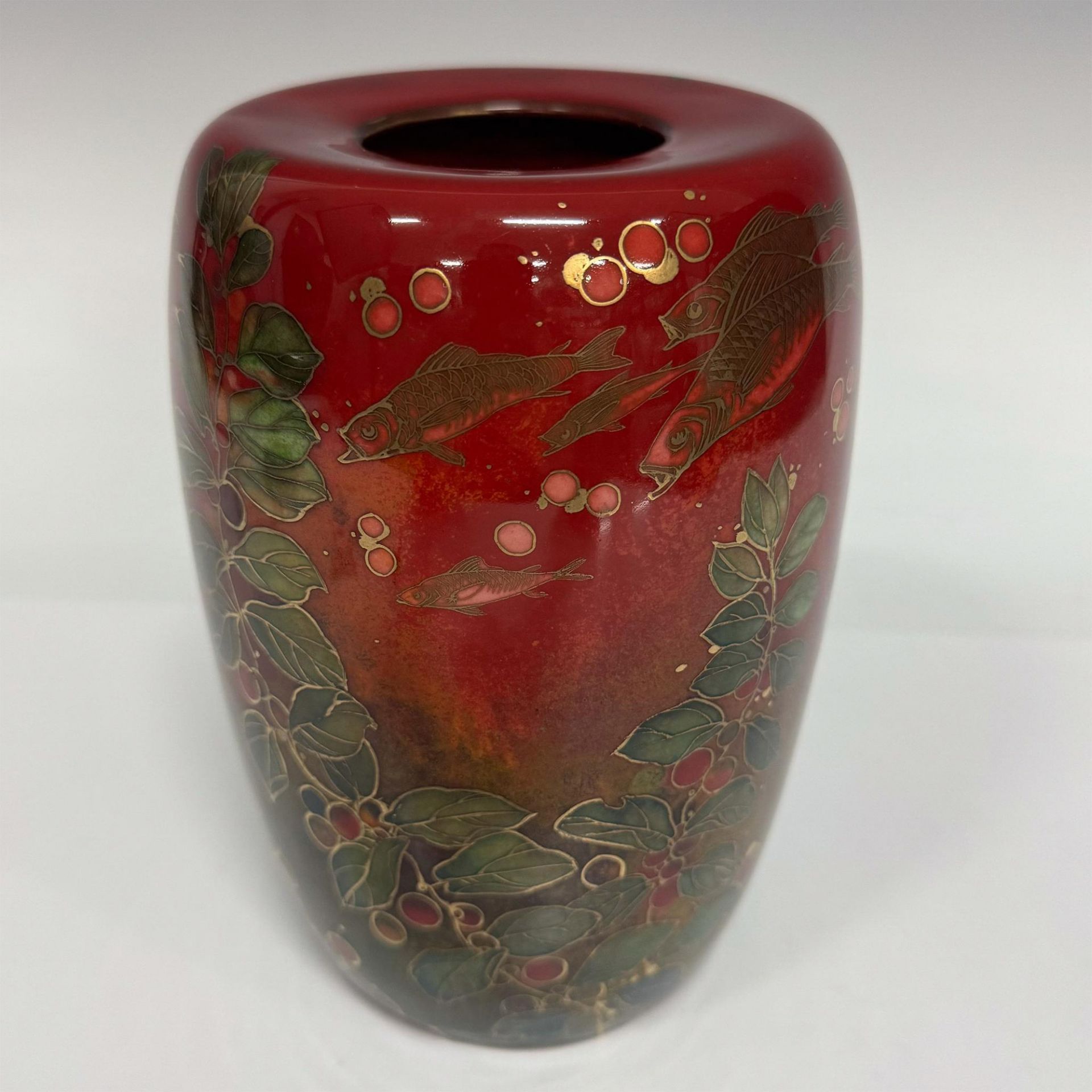 Royal Doulton Harry Nixon Flambe Vase - Bild 2 aus 5