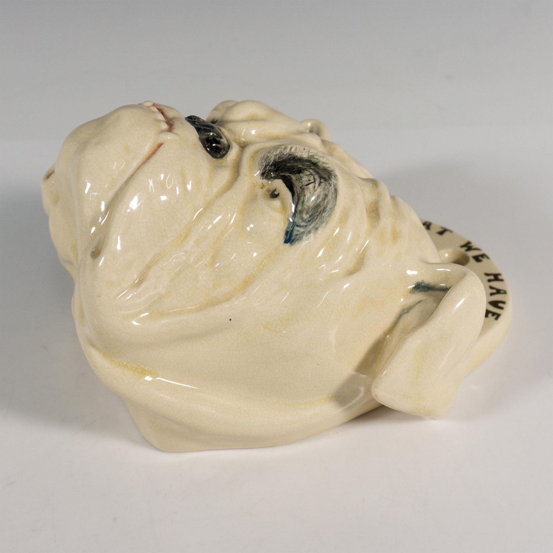 Rare Royal Doulton Porcelain Wall Pocket, Bulldog - Bild 4 aus 5