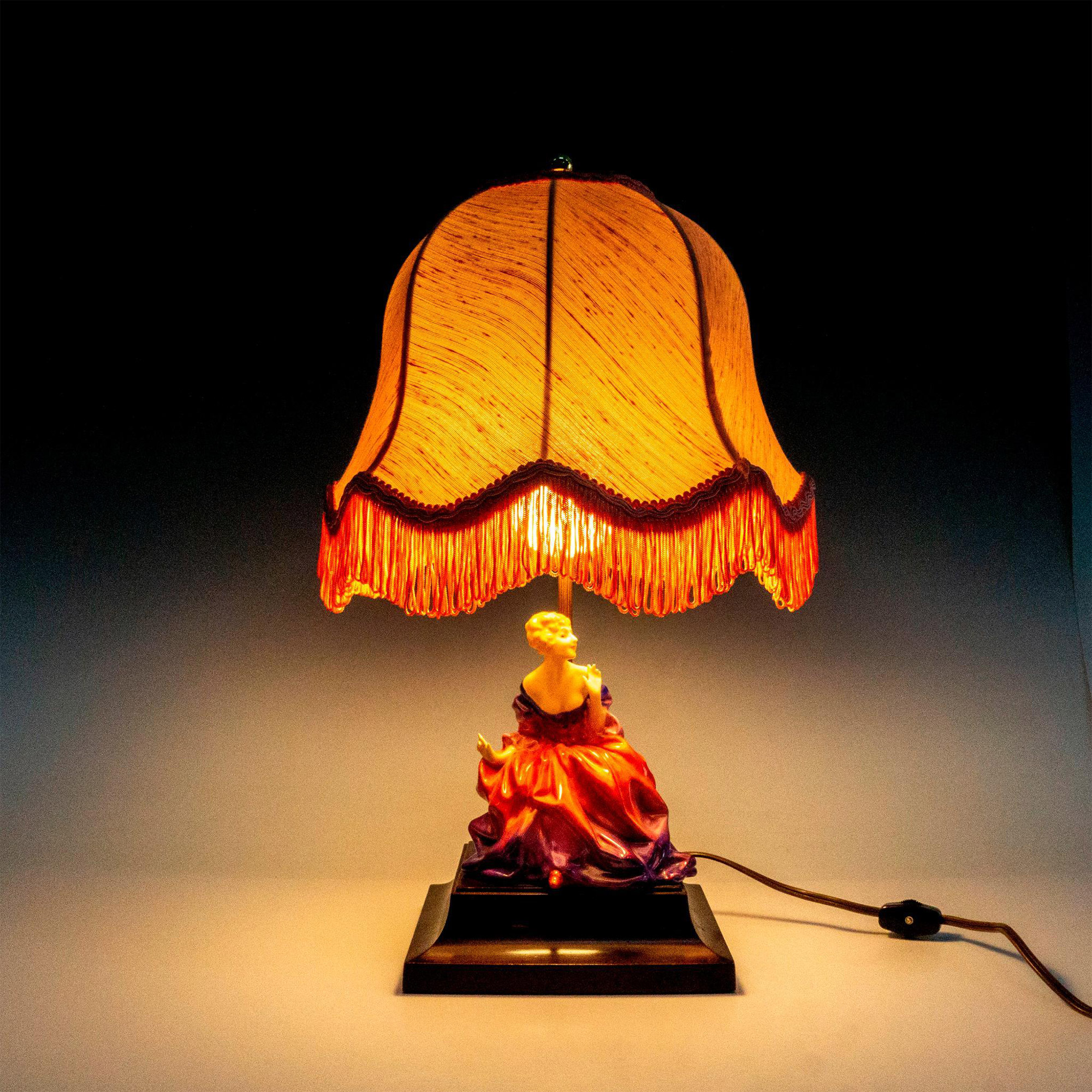 Royal Doulton Lady Fayre Electric Lamp - Image 3 of 4