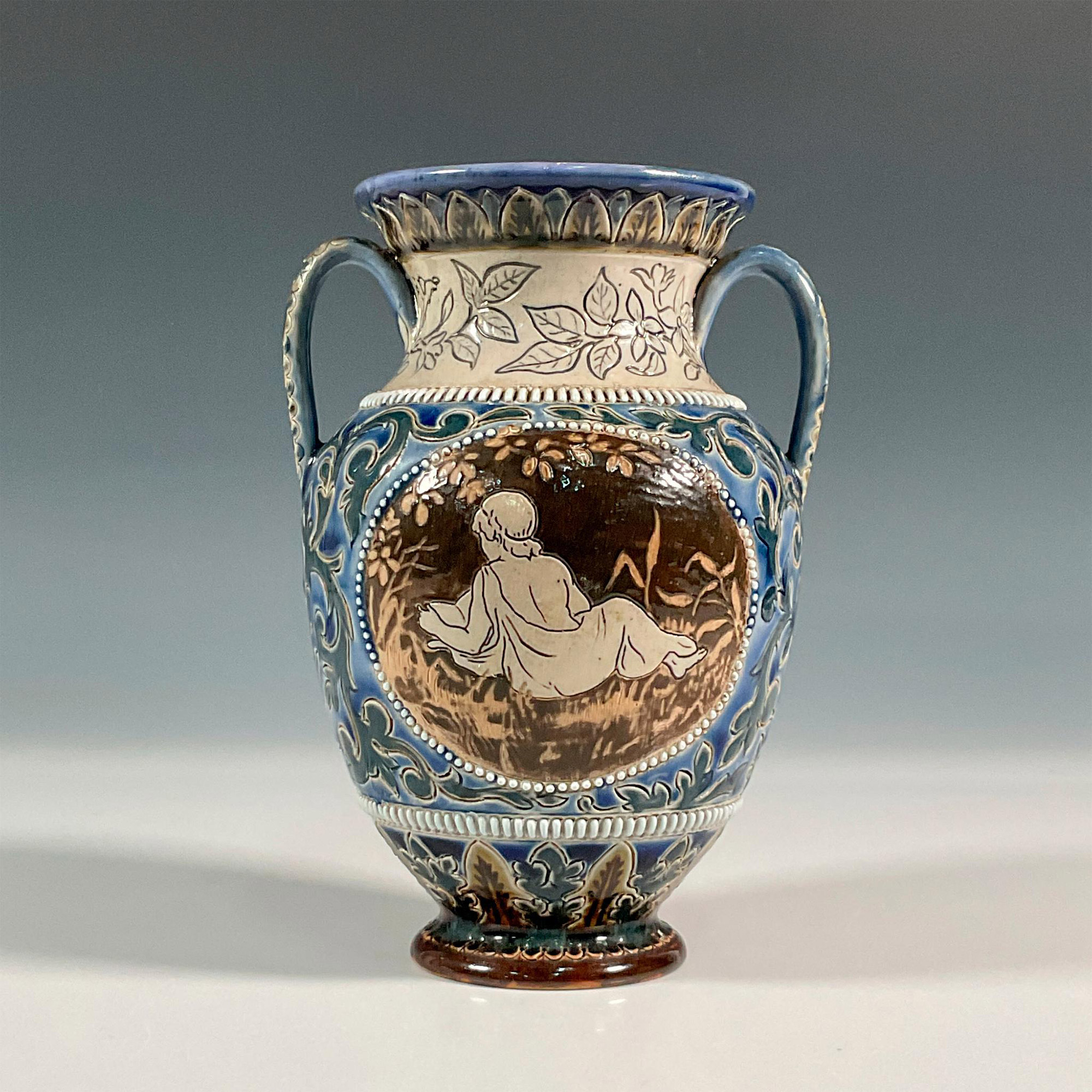 Doulton Lambeth Mary Mitchell Stoneware Vase - Image 2 of 3