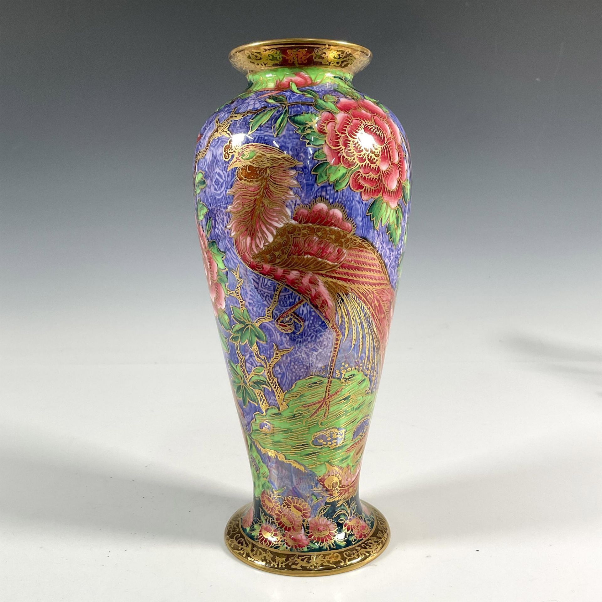 Wedgwood Fairyland Lustre Argus Pheasant Vase - Bild 4 aus 6