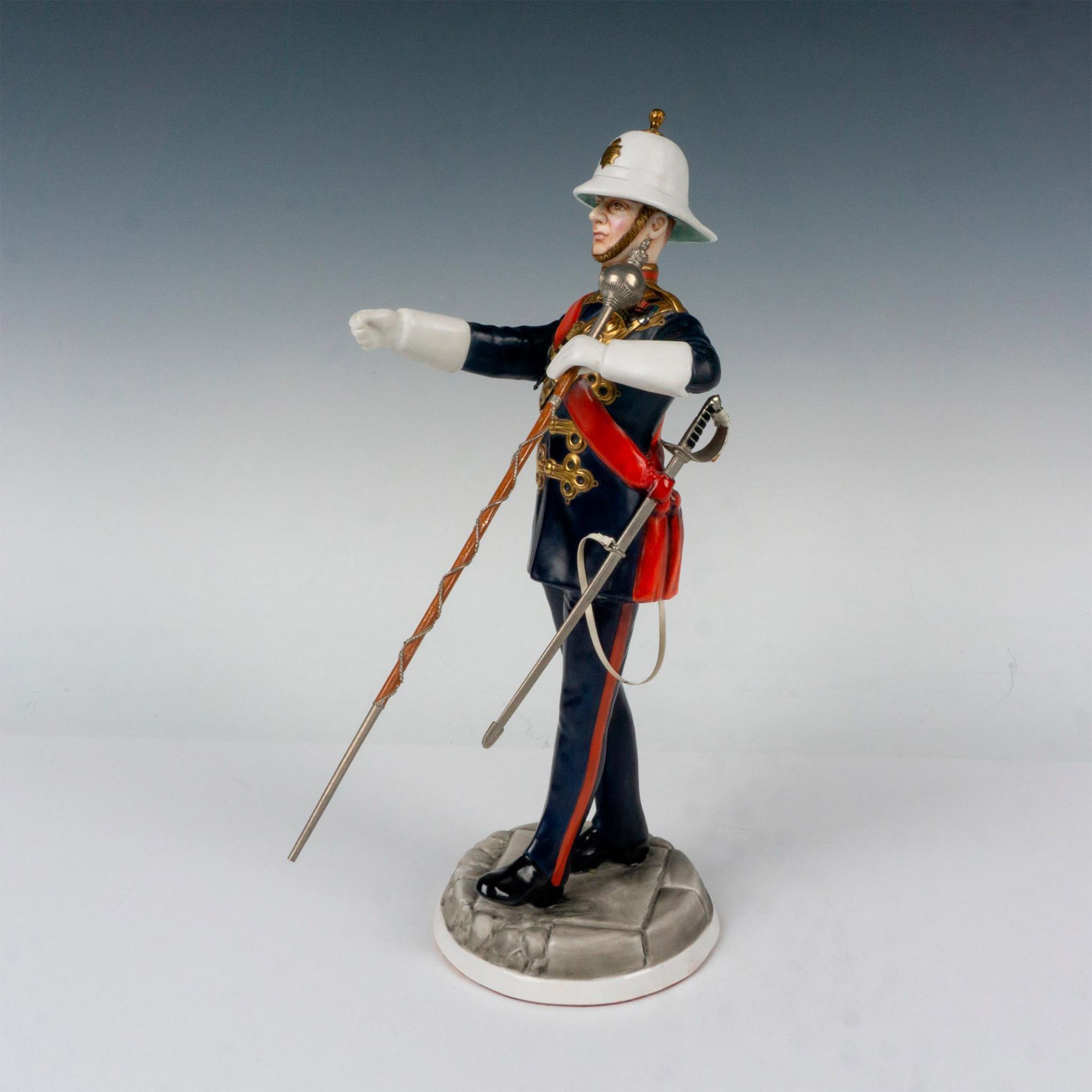 Michael Sutty Porcelain Figurine, Royal Marines Drum Major - Bild 2 aus 5