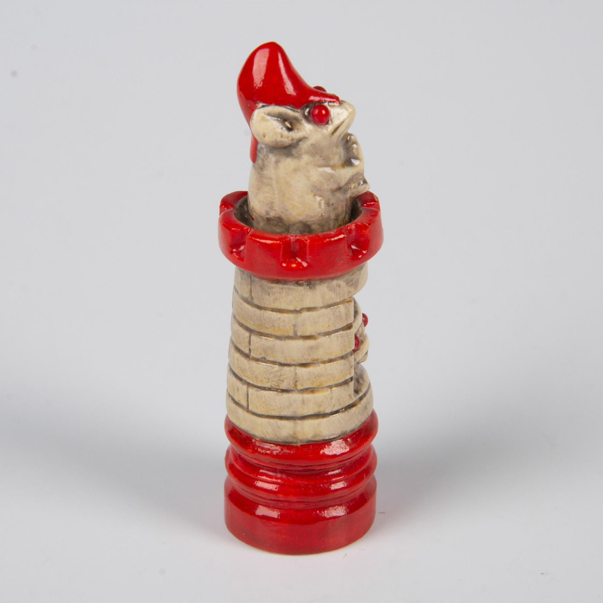 Doulton Lambeth George Tinworth Chess Piece, Rook - Image 4 of 6