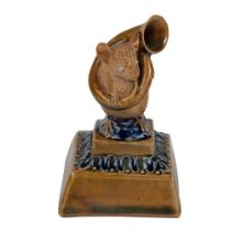 Doulton Lambeth George Tinworth Stoneware Mouse Figurine