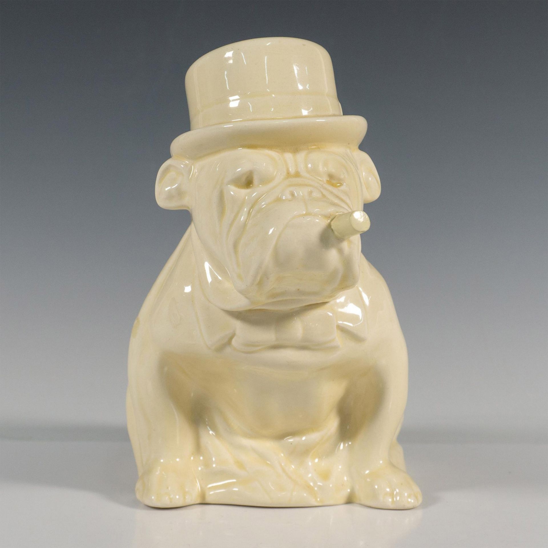 Royal Doulton Figurine, Bulldog in Union Jack, Derby Hat - Bild 3 aus 6