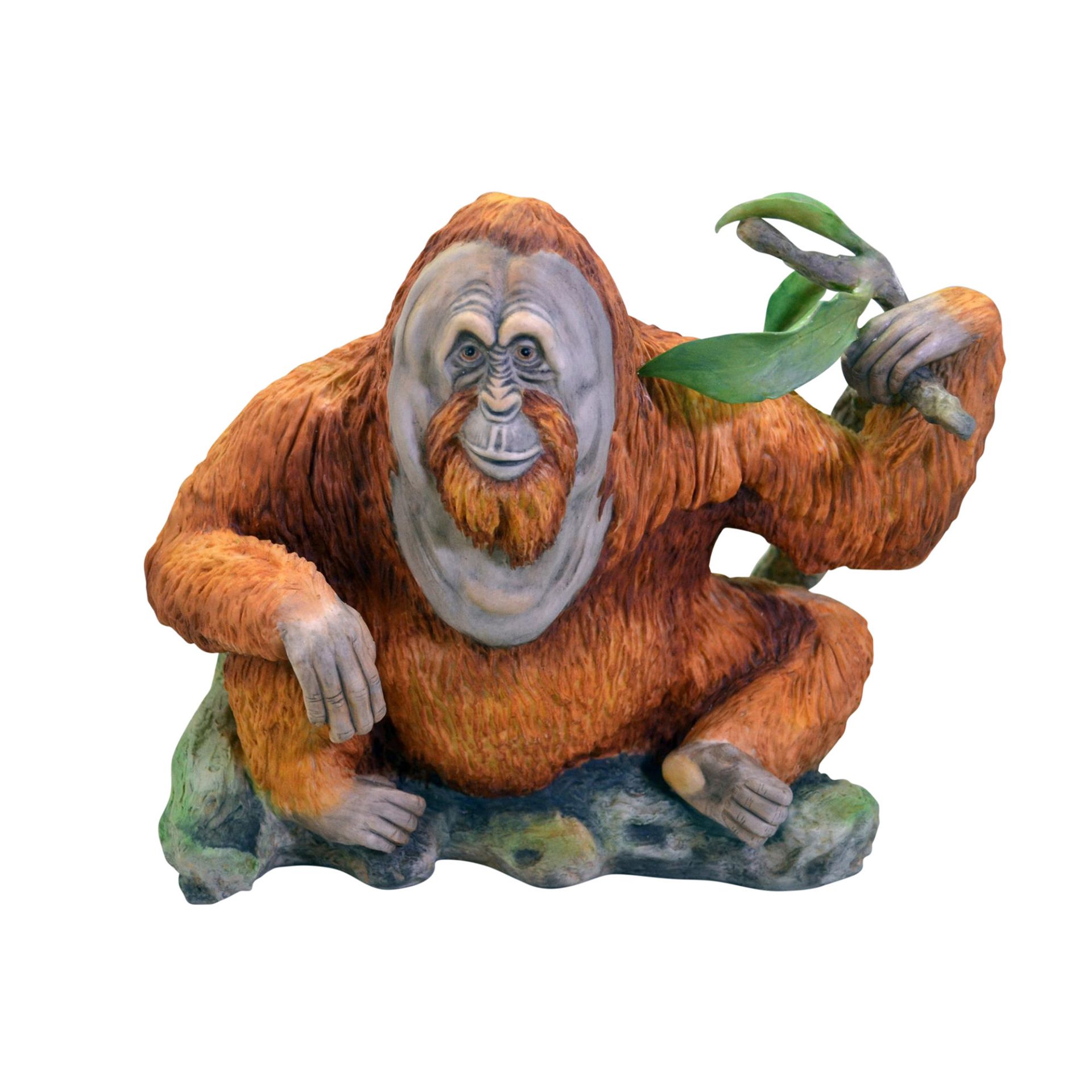 Boehm Porcelain Orangutan Sculpture, 1977, Rare