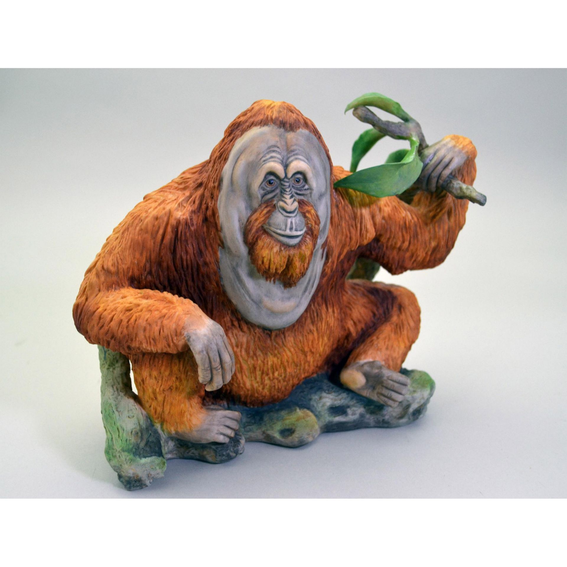 Boehm Porcelain Orangutan Sculpture, 1977, Rare - Image 5 of 6