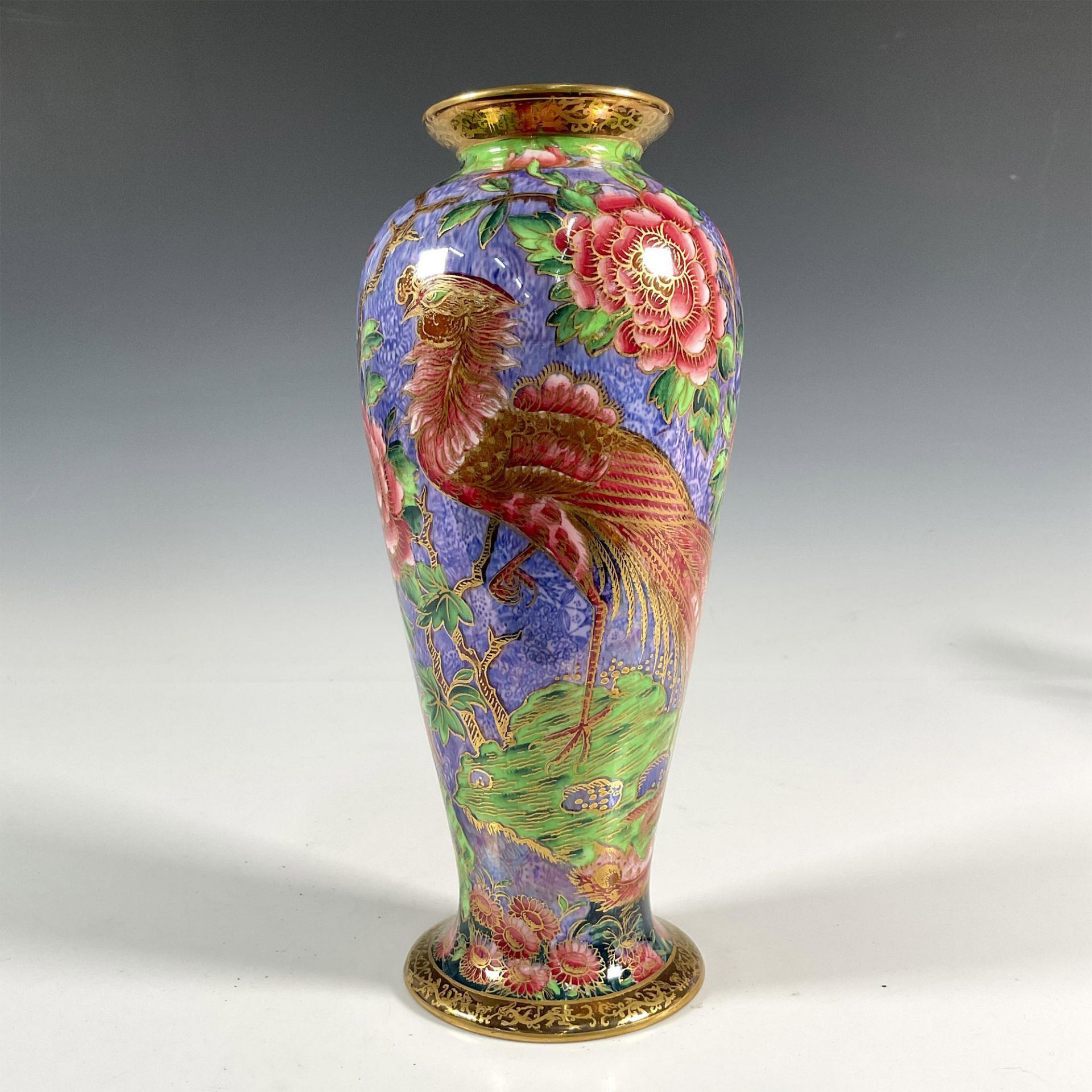 Wedgwood Fairyland Lustre Argus Pheasant Vase - Bild 5 aus 6