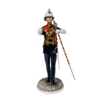 Michael Sutty Porcelain Figurine, Royal Marines Drum Major