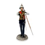 Michael Sutty Porcelain Figurine, Royal Marines Drum Major