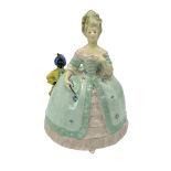 Royal Doulton Lidded Powder Jar, Lady and Blackamoor HN377