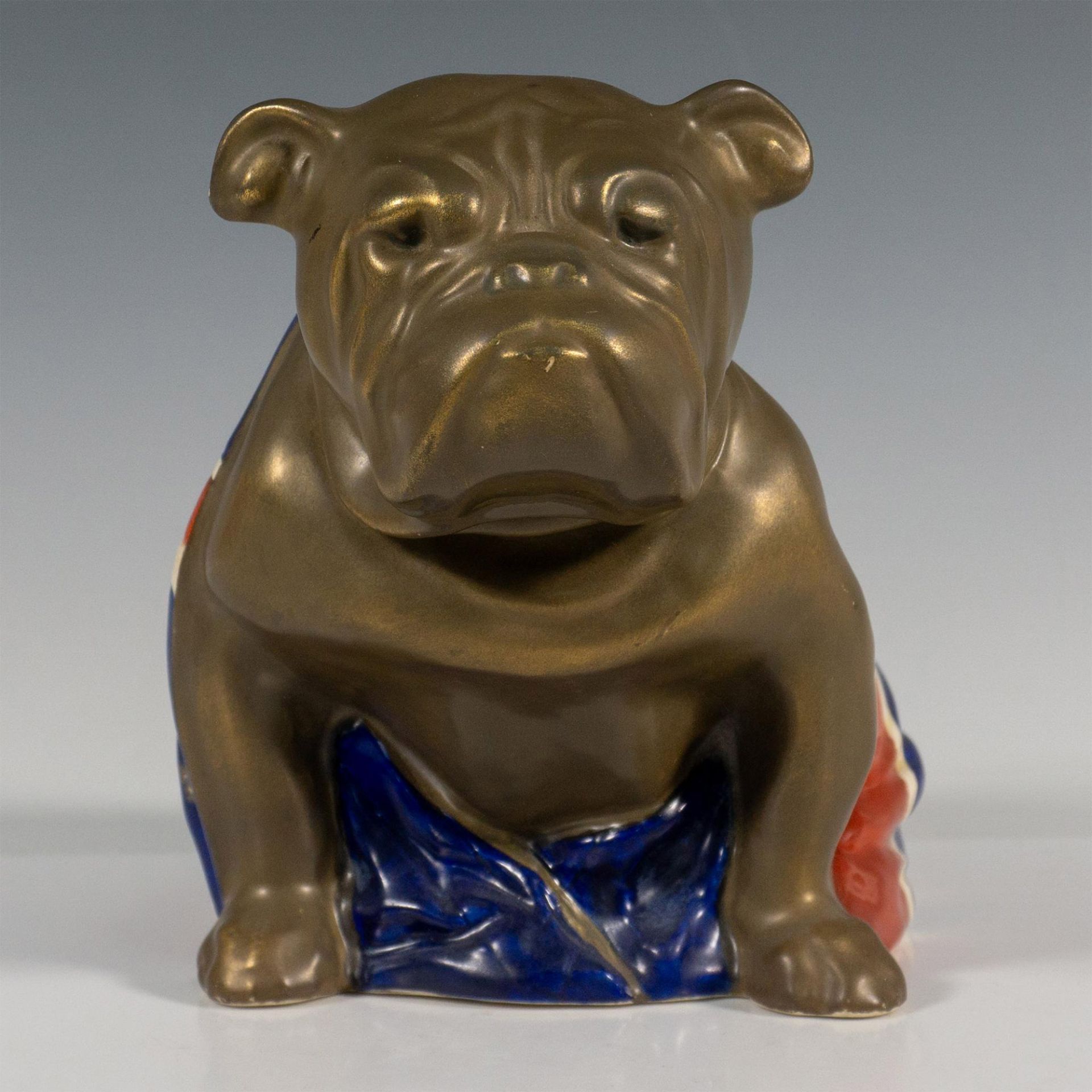 Royal Doulton Figurine, Union Jack Khaki Bulldog D5913 - Bild 2 aus 5
