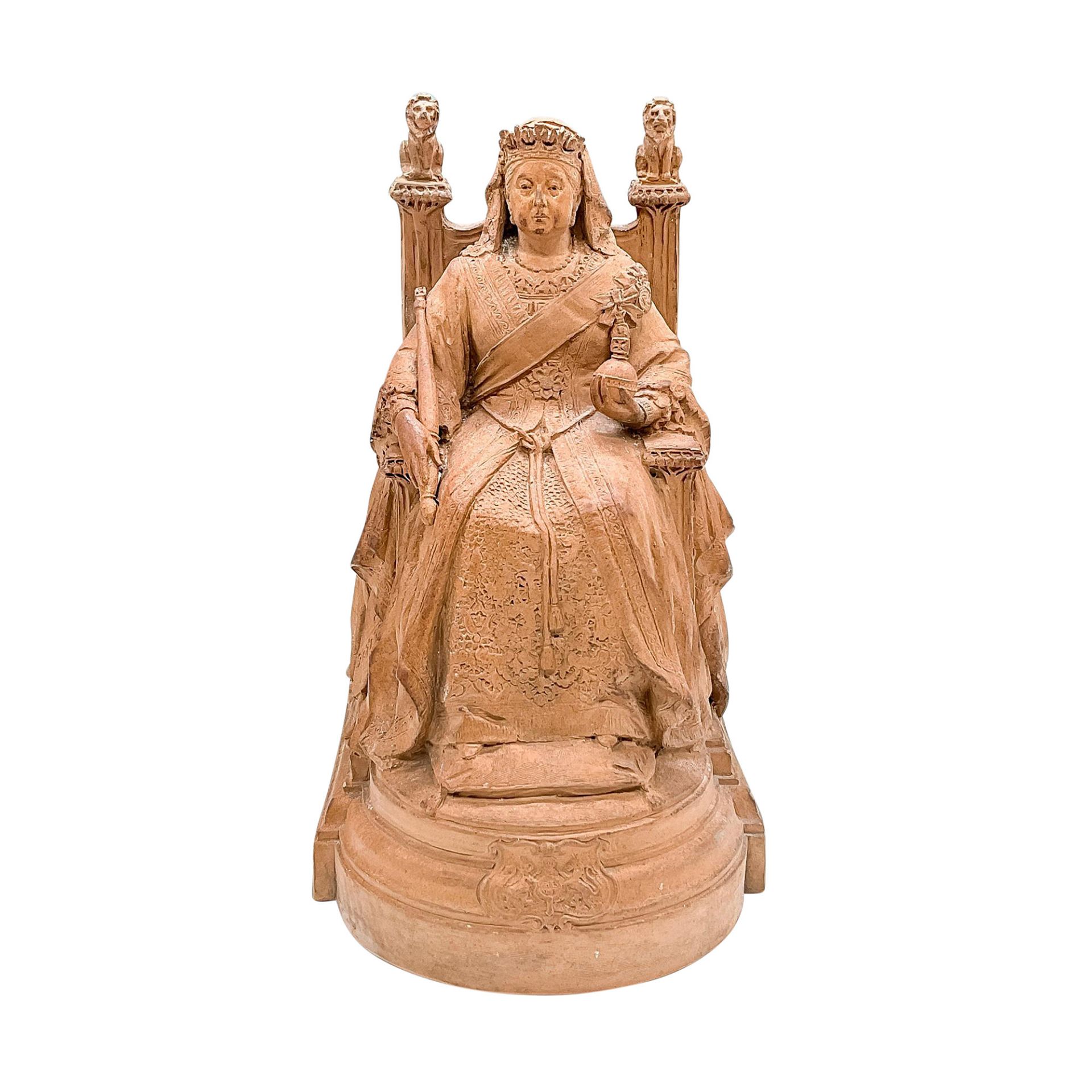 Doulton Lambeth Stoneware Queen Victoria Figure