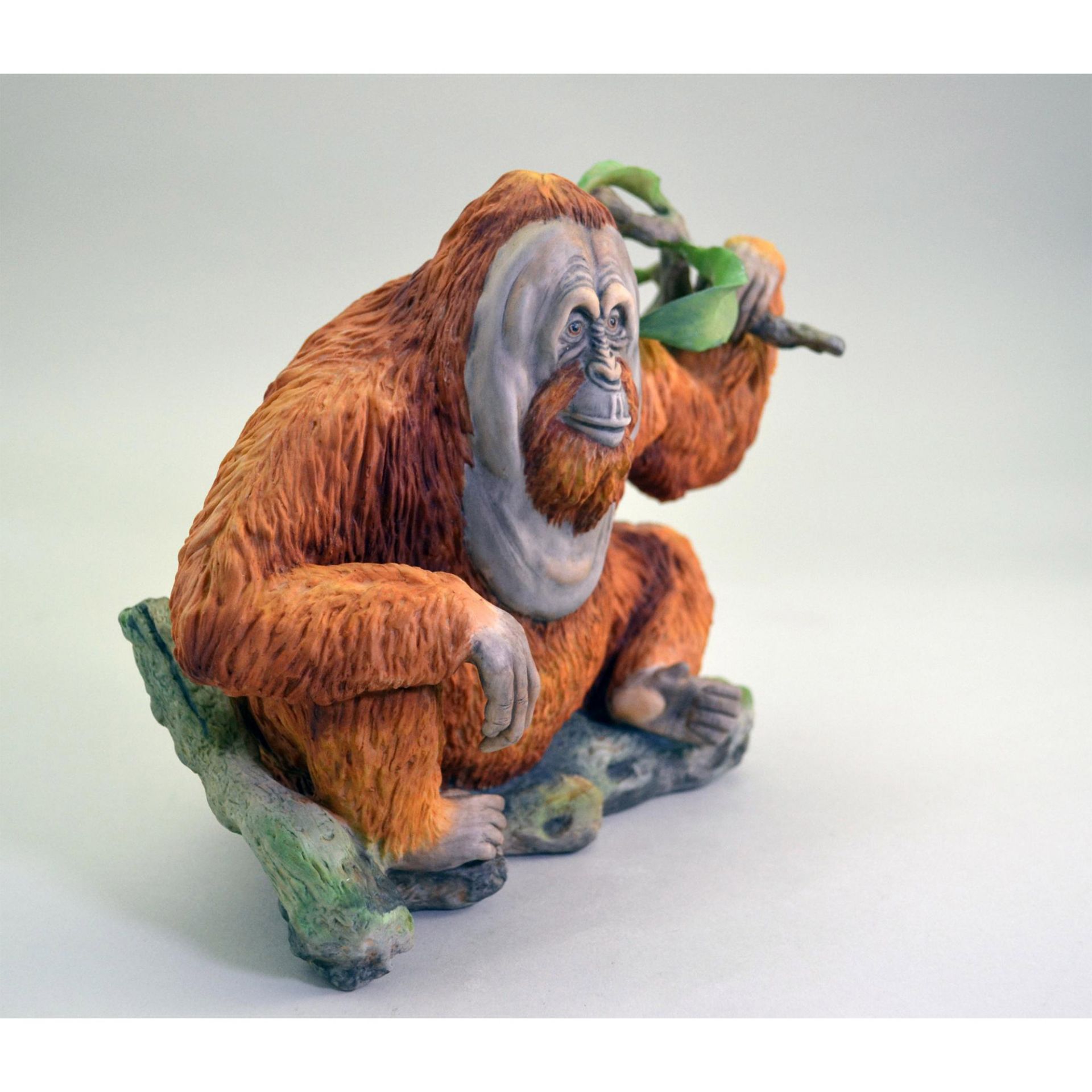 Boehm Porcelain Orangutan Sculpture, 1977, Rare - Image 4 of 6