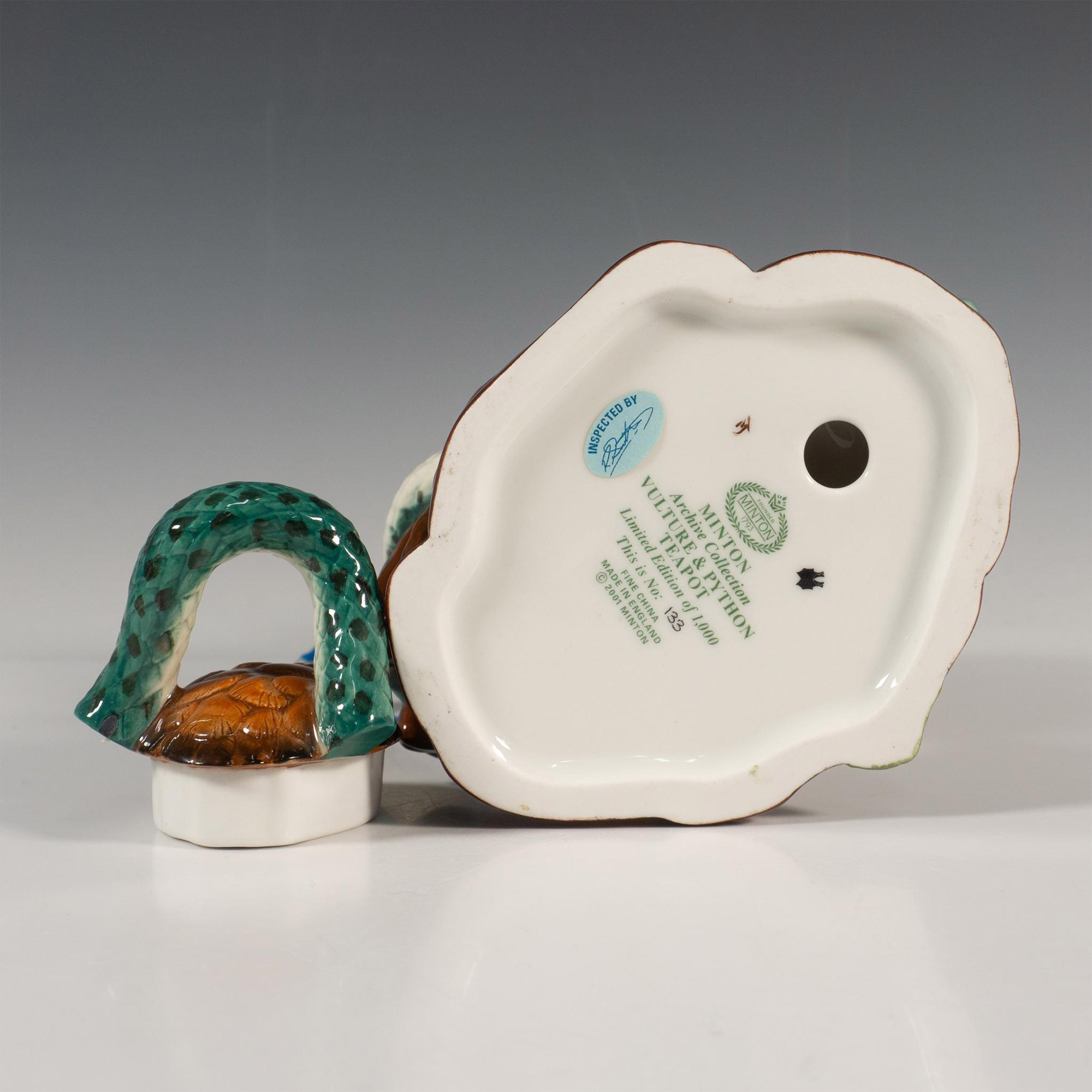 Minton Archive Limited Edition Vulture & Python Teapot - Image 6 of 6