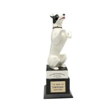 Royal Doulton Advertising Figure, Stauffer & Son Begging Dog