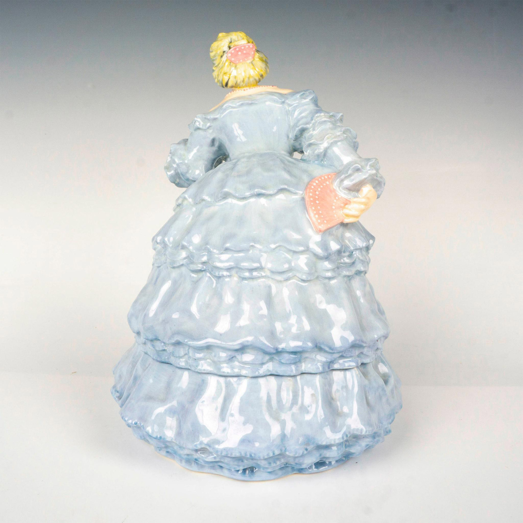 Royal Doulton Prototype Powder Jar, The Flounced Skirt - Image 2 of 4