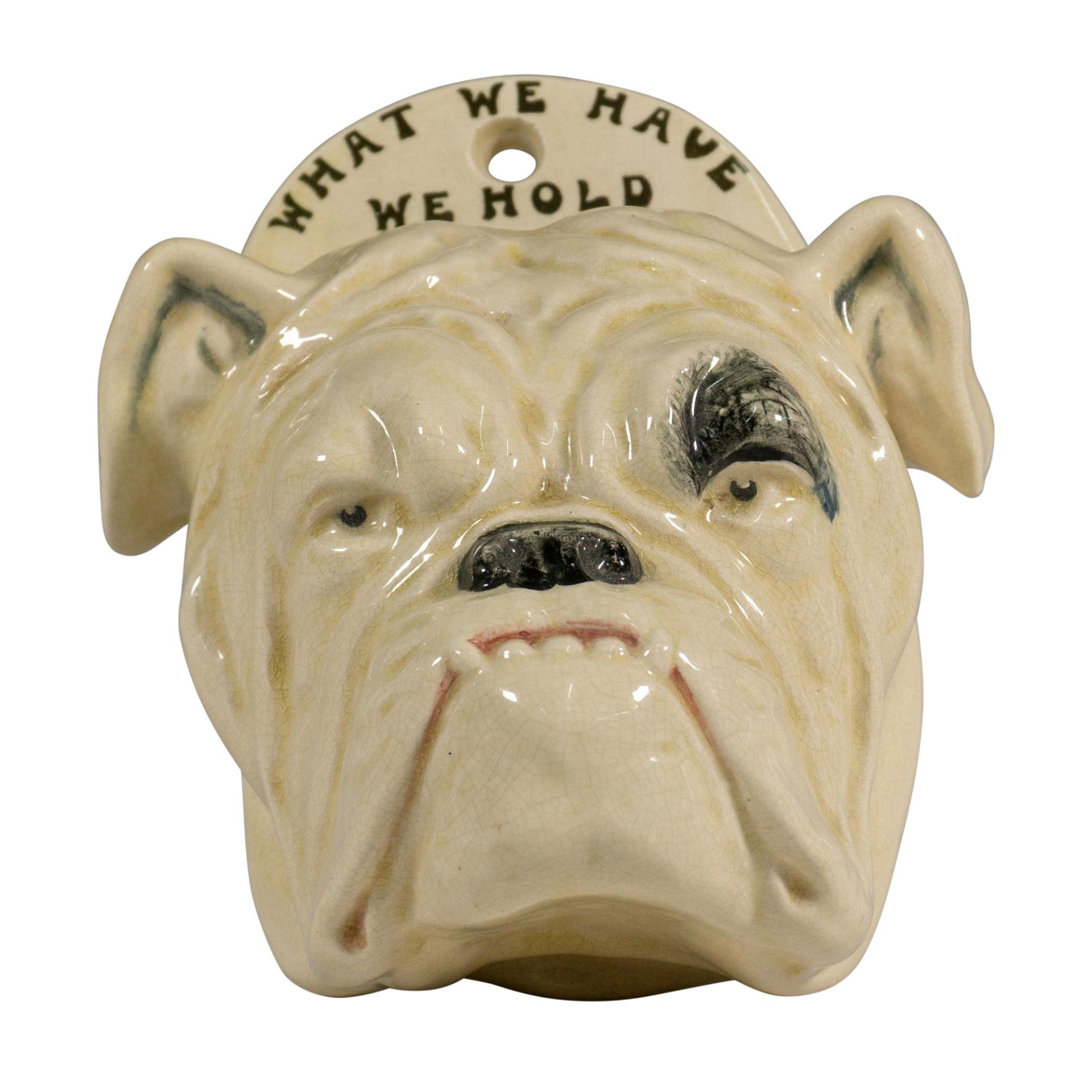 Rare Royal Doulton Porcelain Wall Pocket, Bulldog