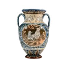 Doulton Lambeth Mary Mitchell Stoneware Vase