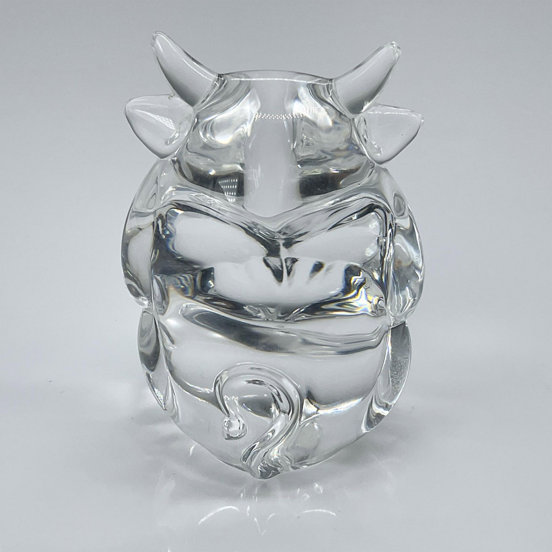 Steuben Glass Crystal Bull Hand Cooler - Image 2 of 3