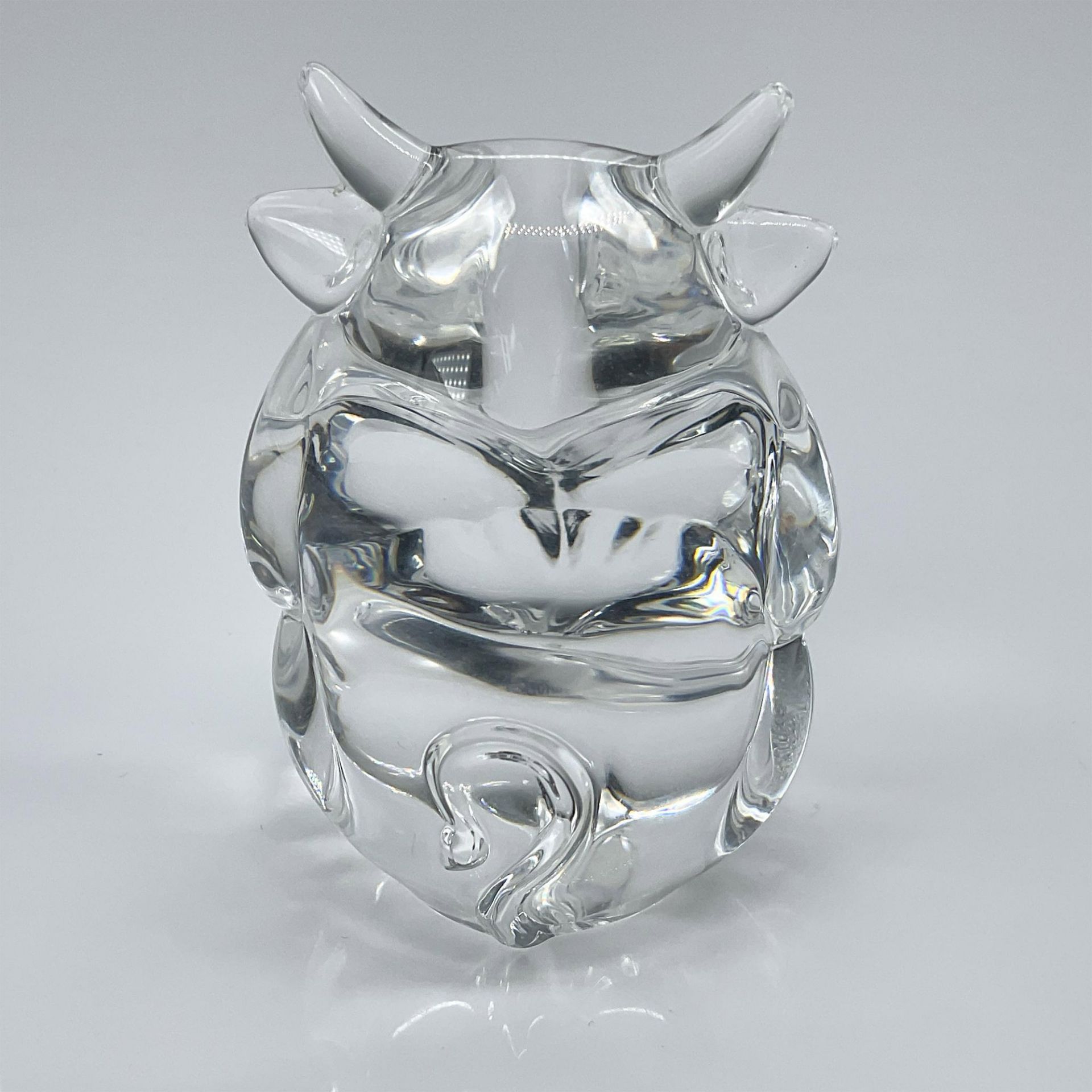 Steuben Glass Crystal Bull Hand Cooler - Bild 2 aus 3