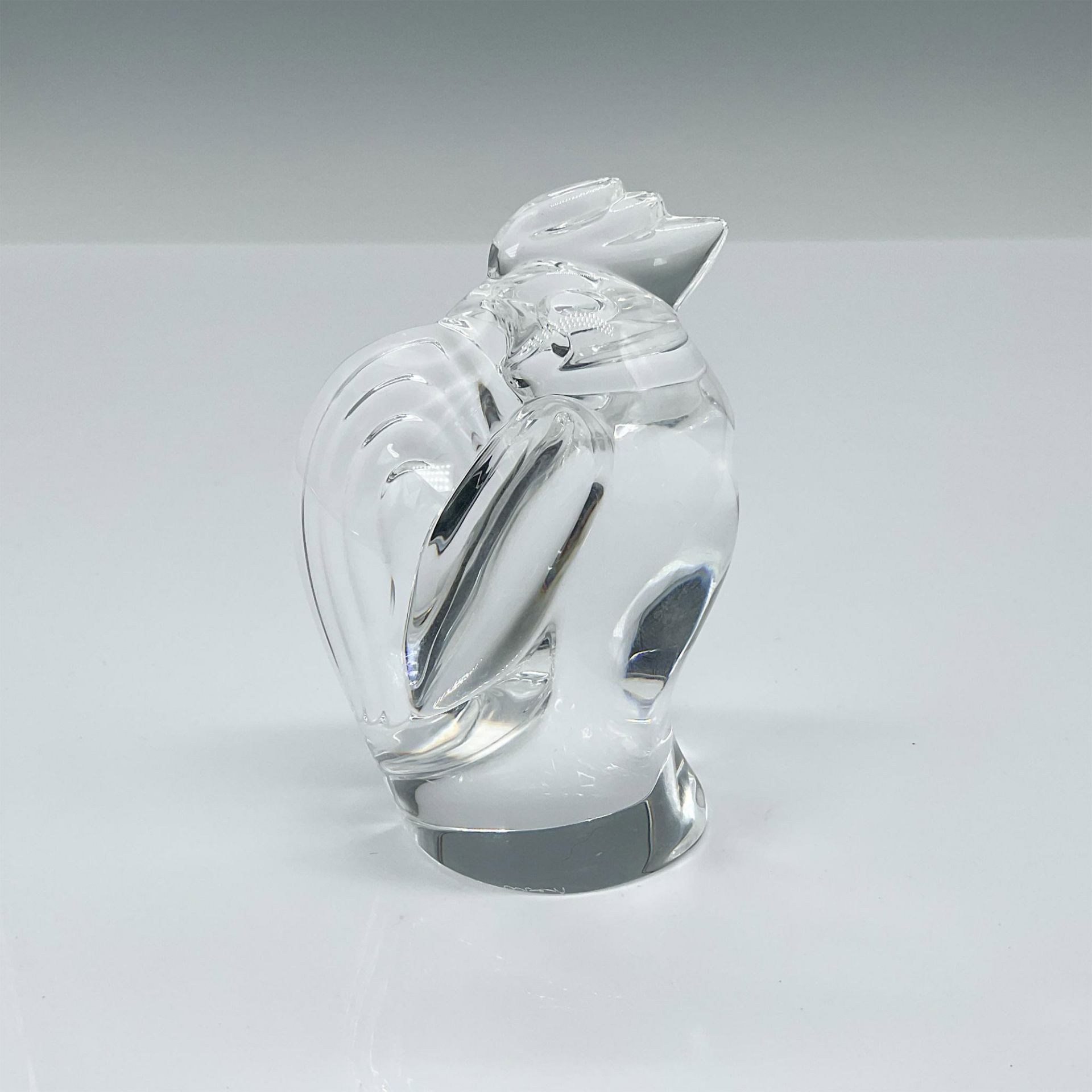Steuben Glass Crystal Rooster Hand Cooler - Image 2 of 3