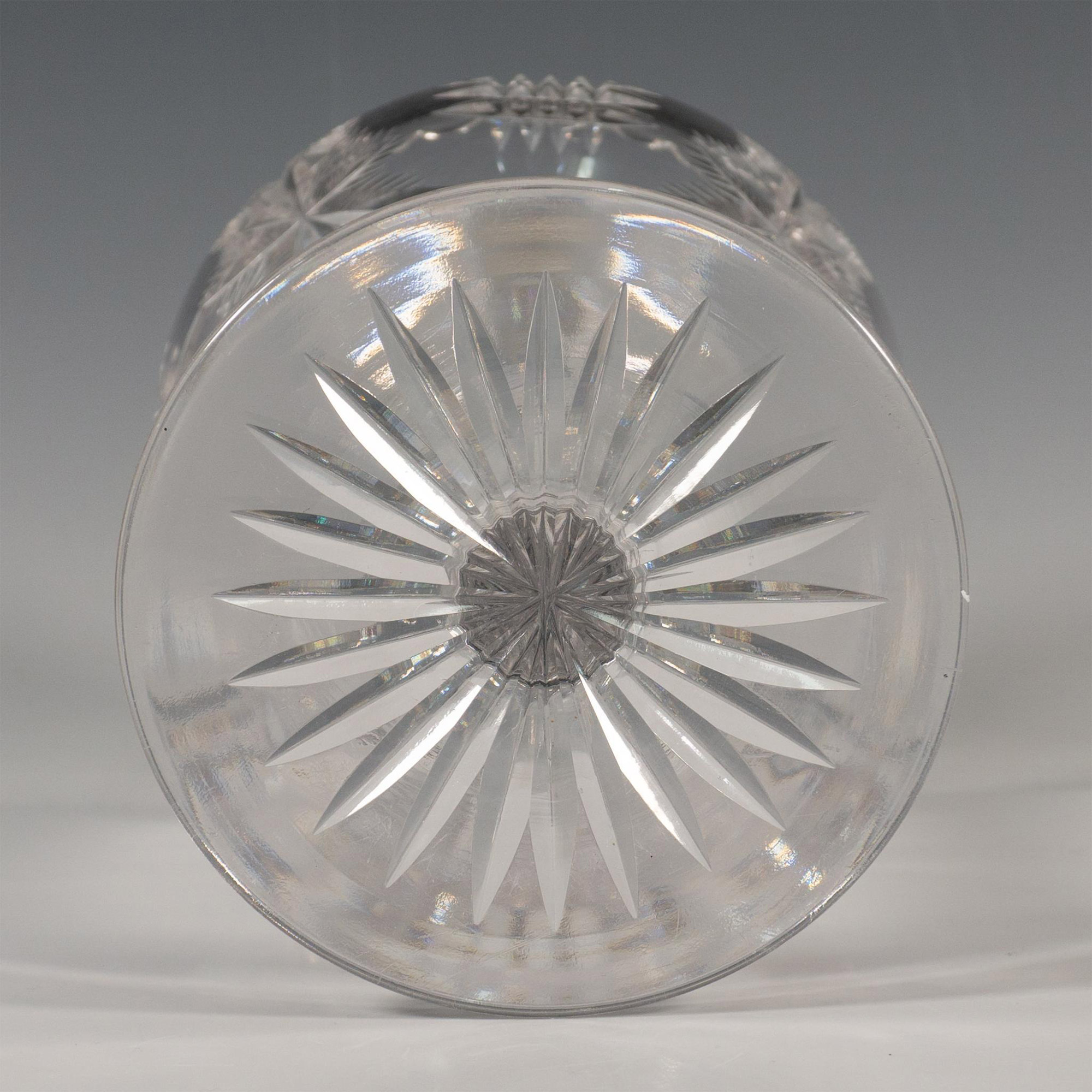 Beautiful Cut Lead Glass Pedestal Compote Dish - Image 4 of 4