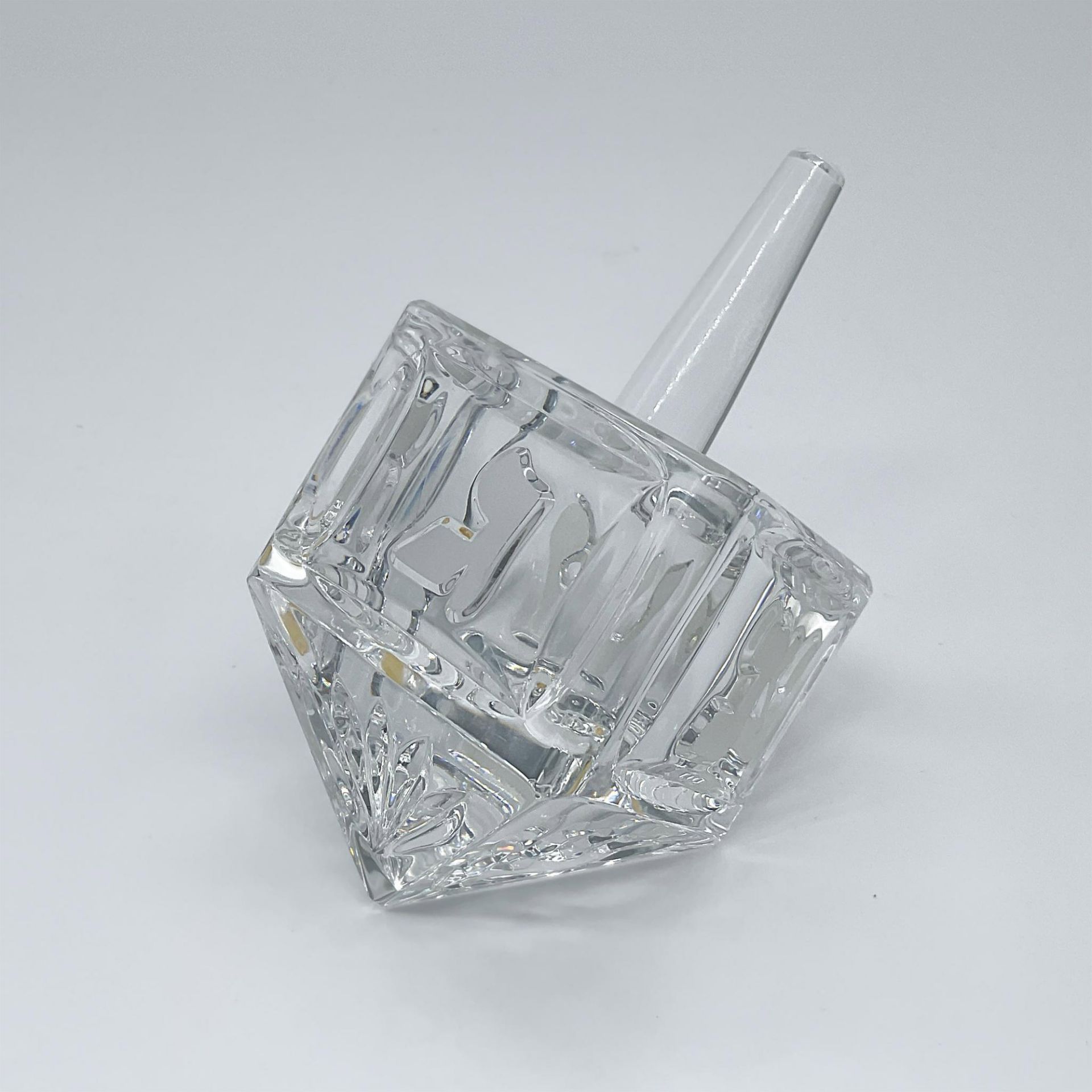 Danish Lead Crystal Dreidel - Image 2 of 3