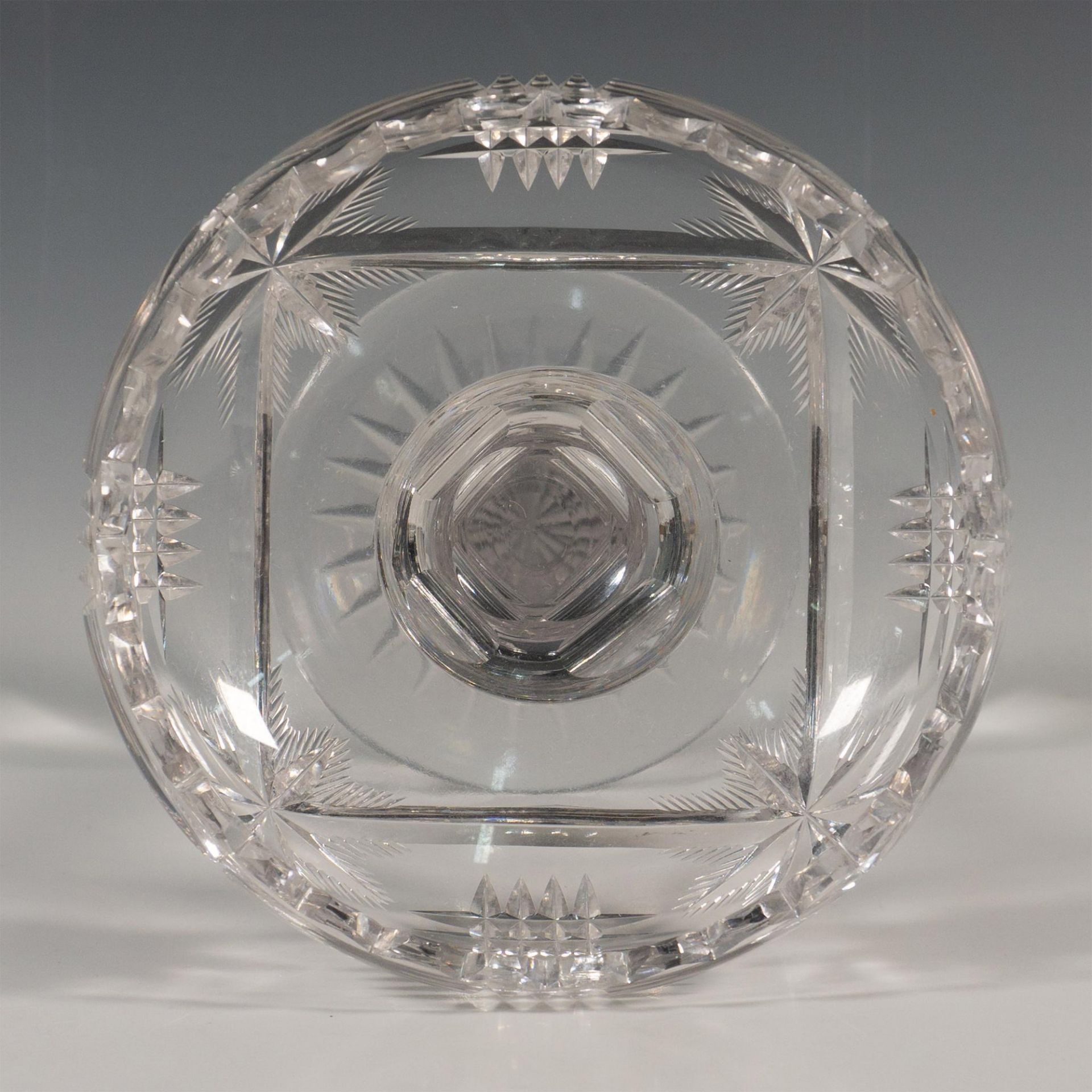 Beautiful Cut Lead Glass Pedestal Compote Dish - Image 3 of 4